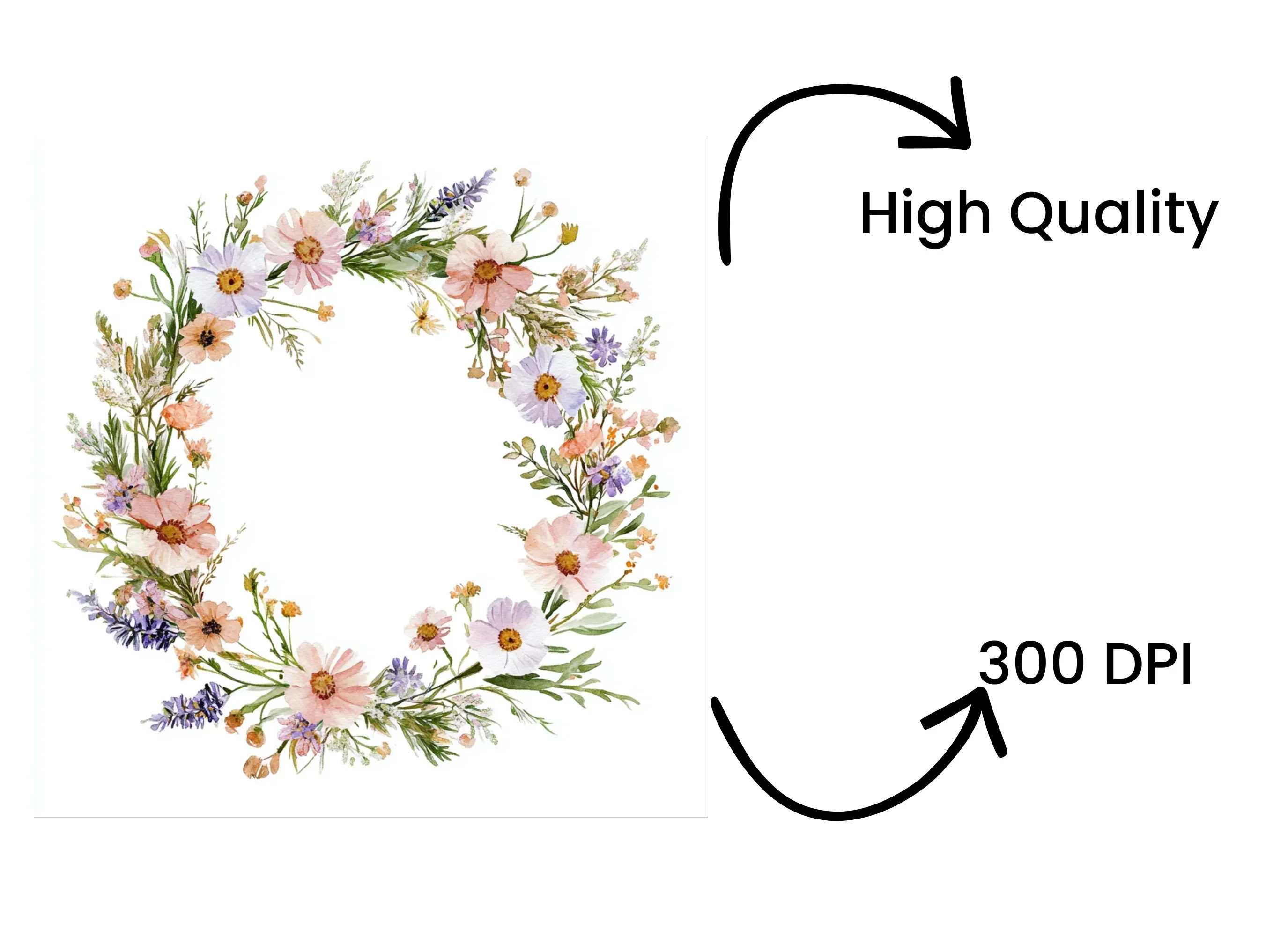 Pastel Floral Wreaths Clipart Bundle - Image 4