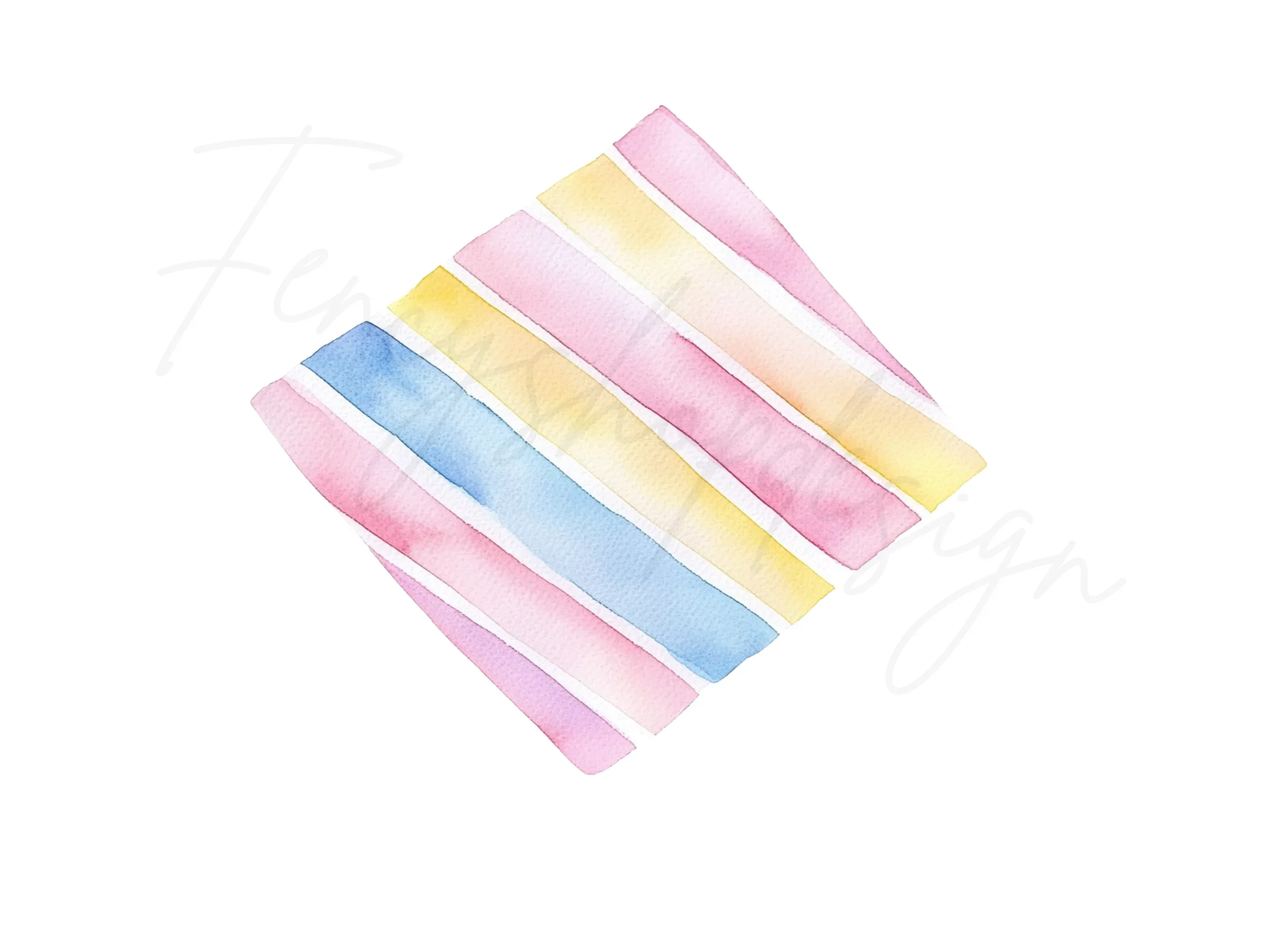 Pastel Striped Backgrounds Clipart Bundle - Image 3