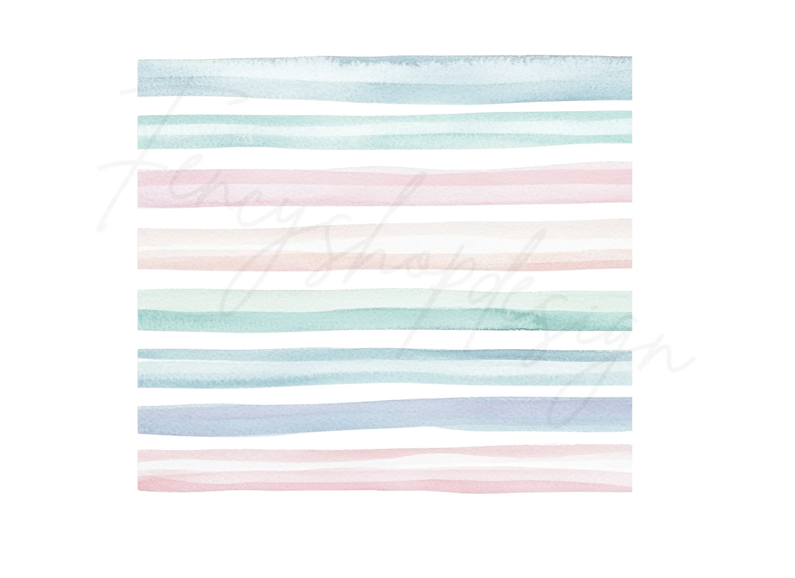 Pastel Stripes Clipart Bundle - Image 2