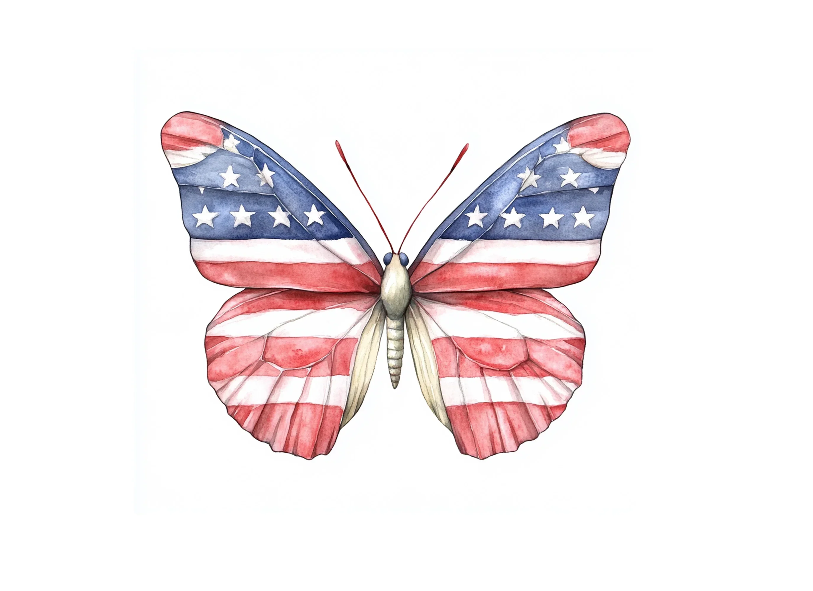 Patriotic Butterfly Clipart Bundle - Image 2