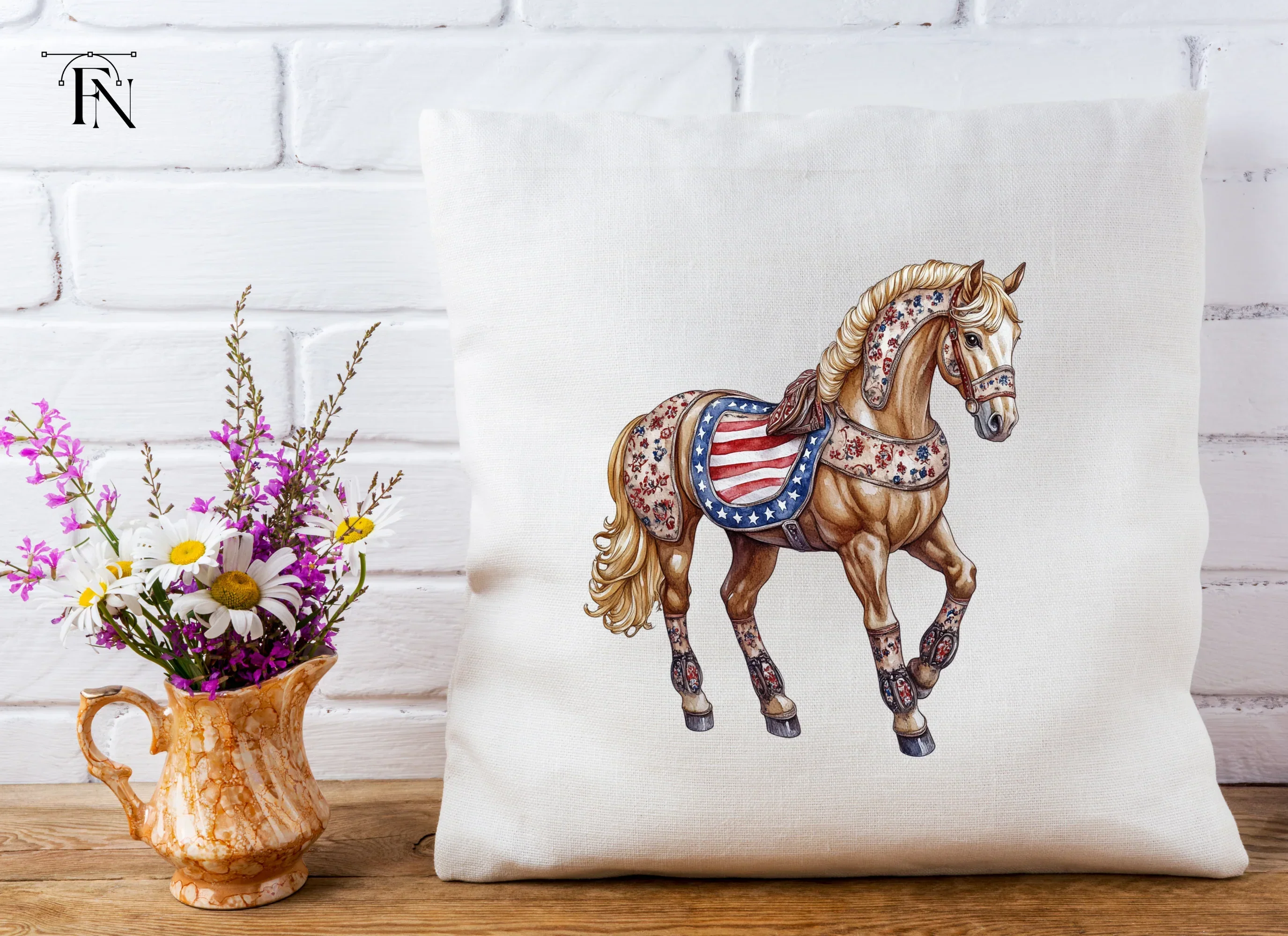 Patriotic Horse Clipart Bundle - Image 5