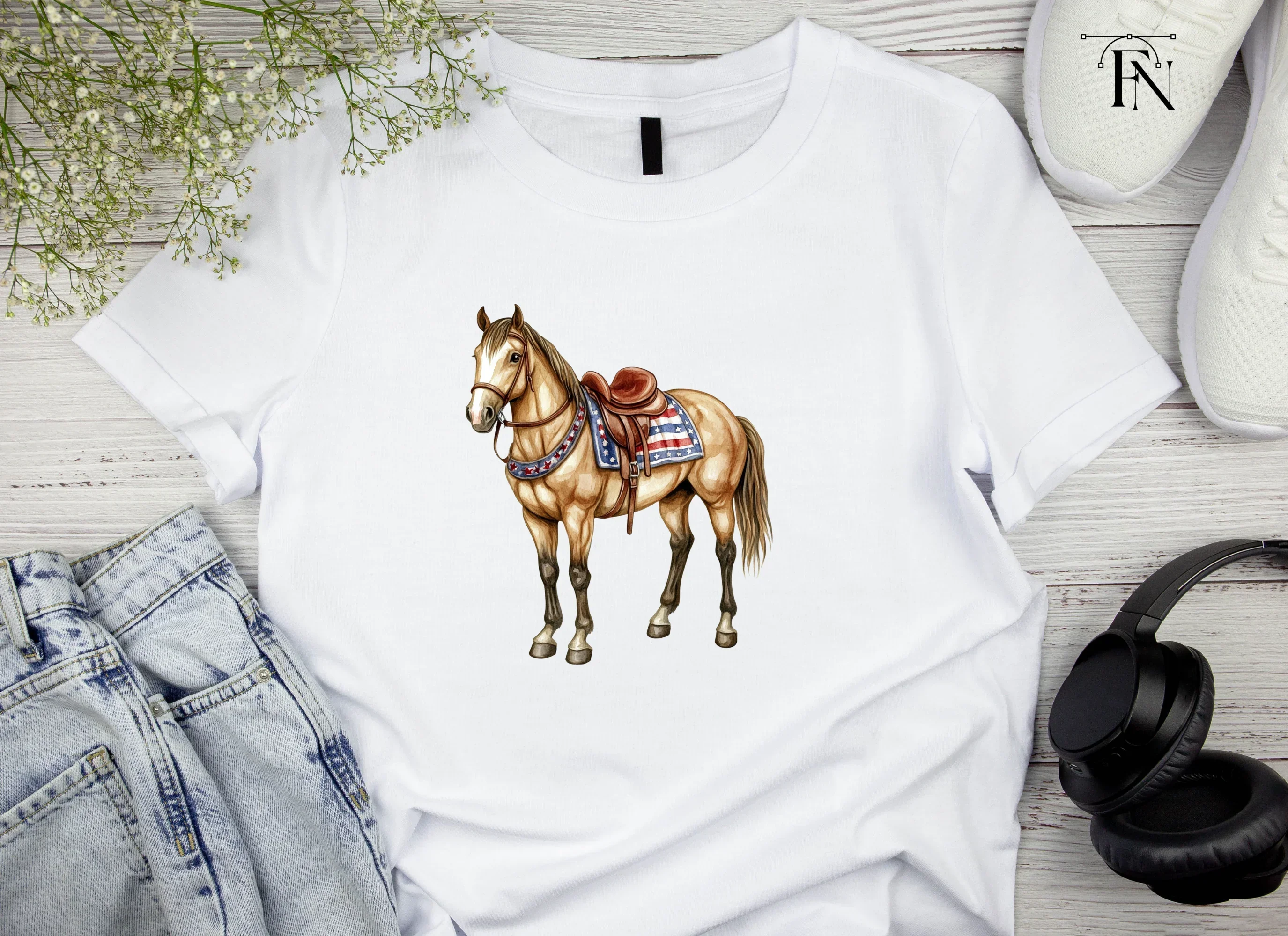 Patriotic Horse Clipart Bundle - Image 6
