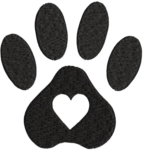 Paw Embroidery Design