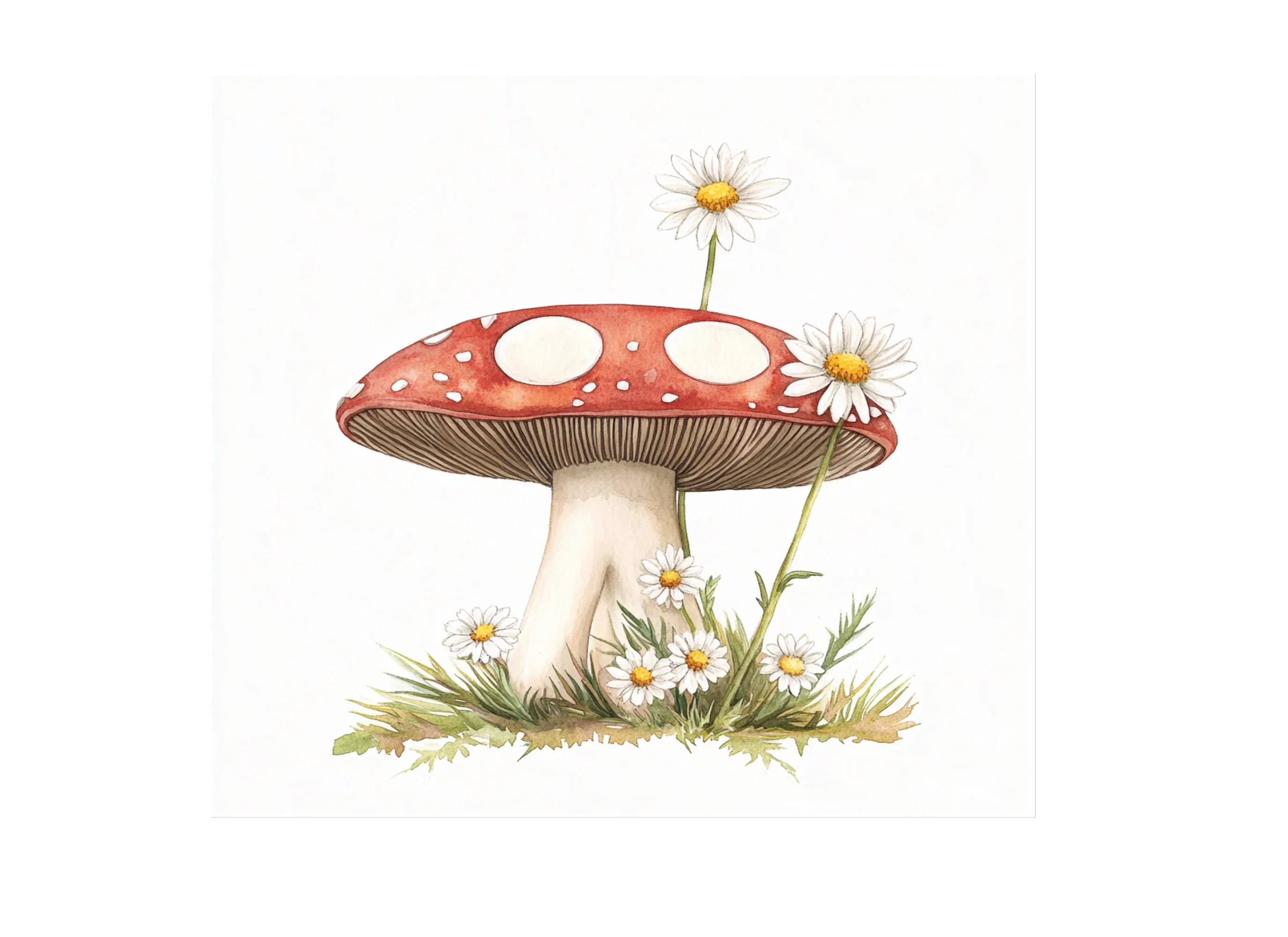 Peace Sign Mushroom Clipart Bundle - Image 2
