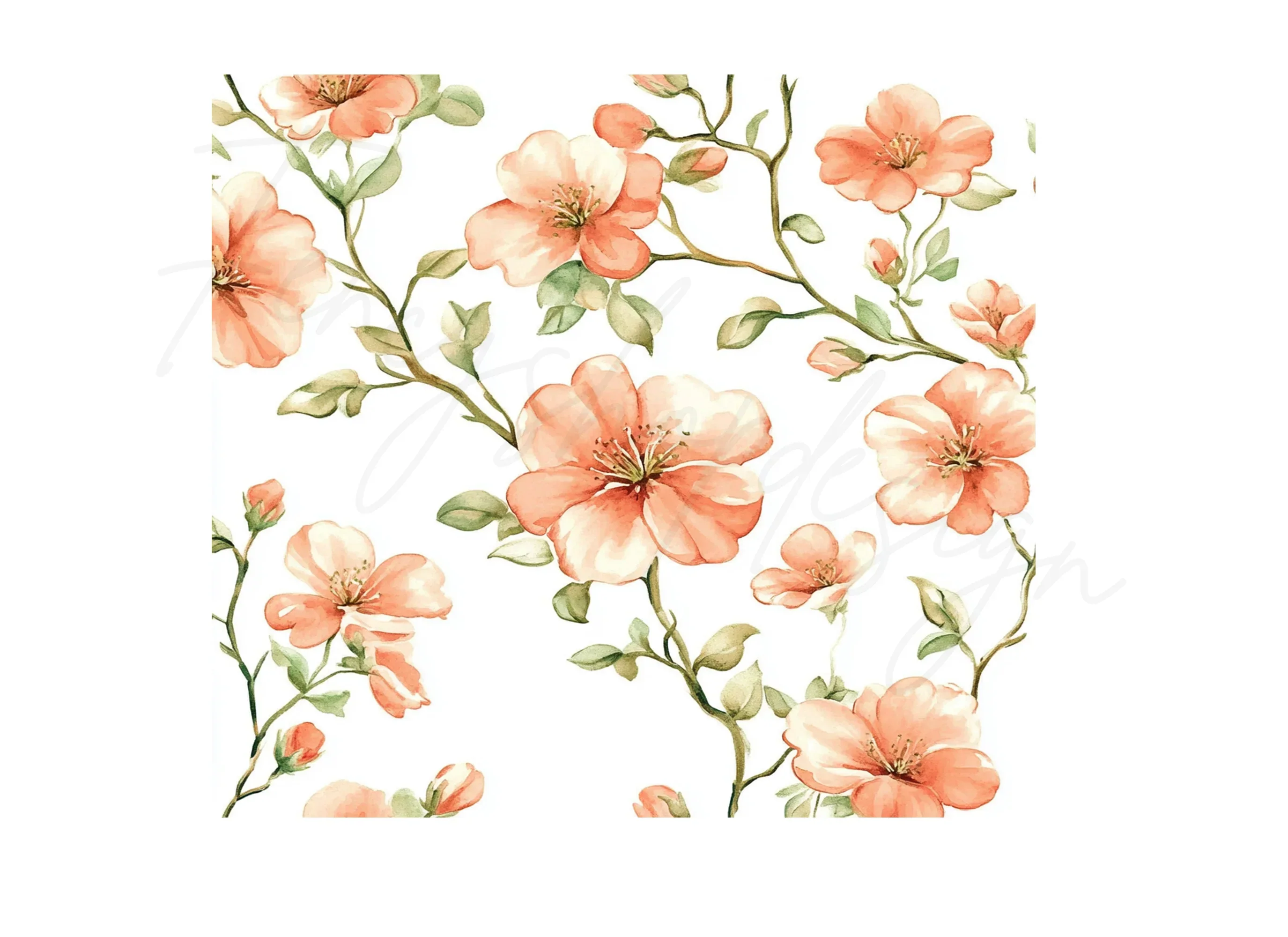 Peach Blossom Clipart Bundle - Image 2