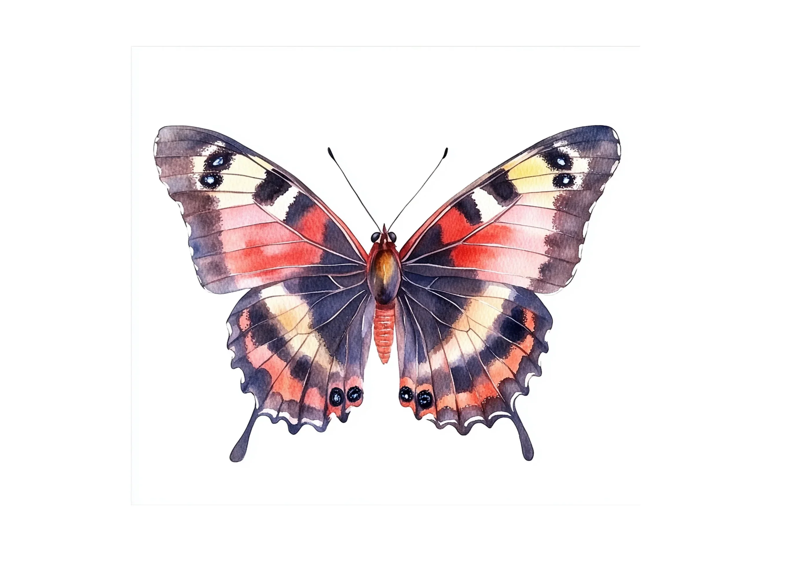 Peacock Butterfly Clipart Bundle - Image 2