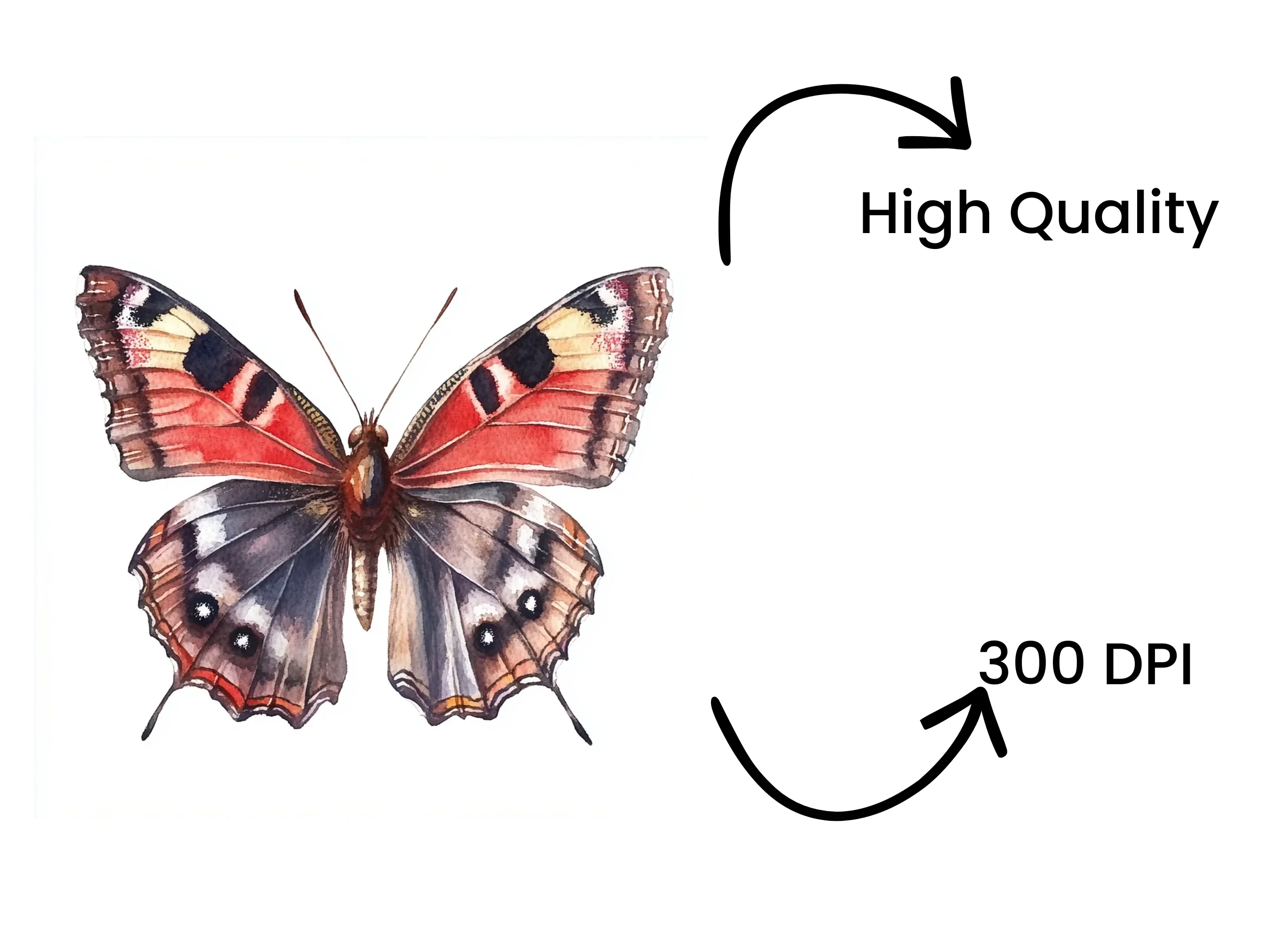 Peacock Butterfly Clipart Bundle - Image 4