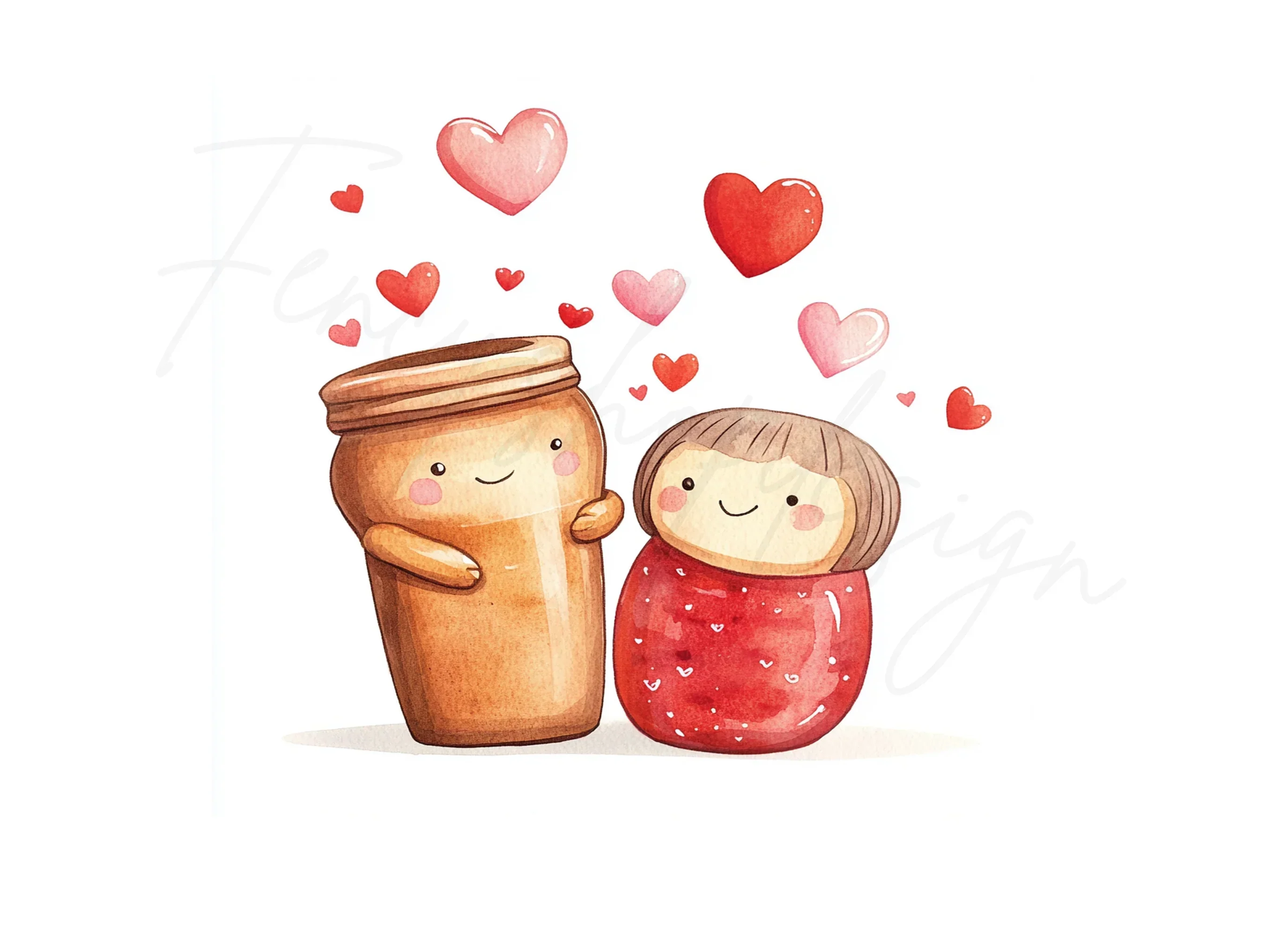 Peanut Butter and Jelly Love Clipart Bundle - Image 3