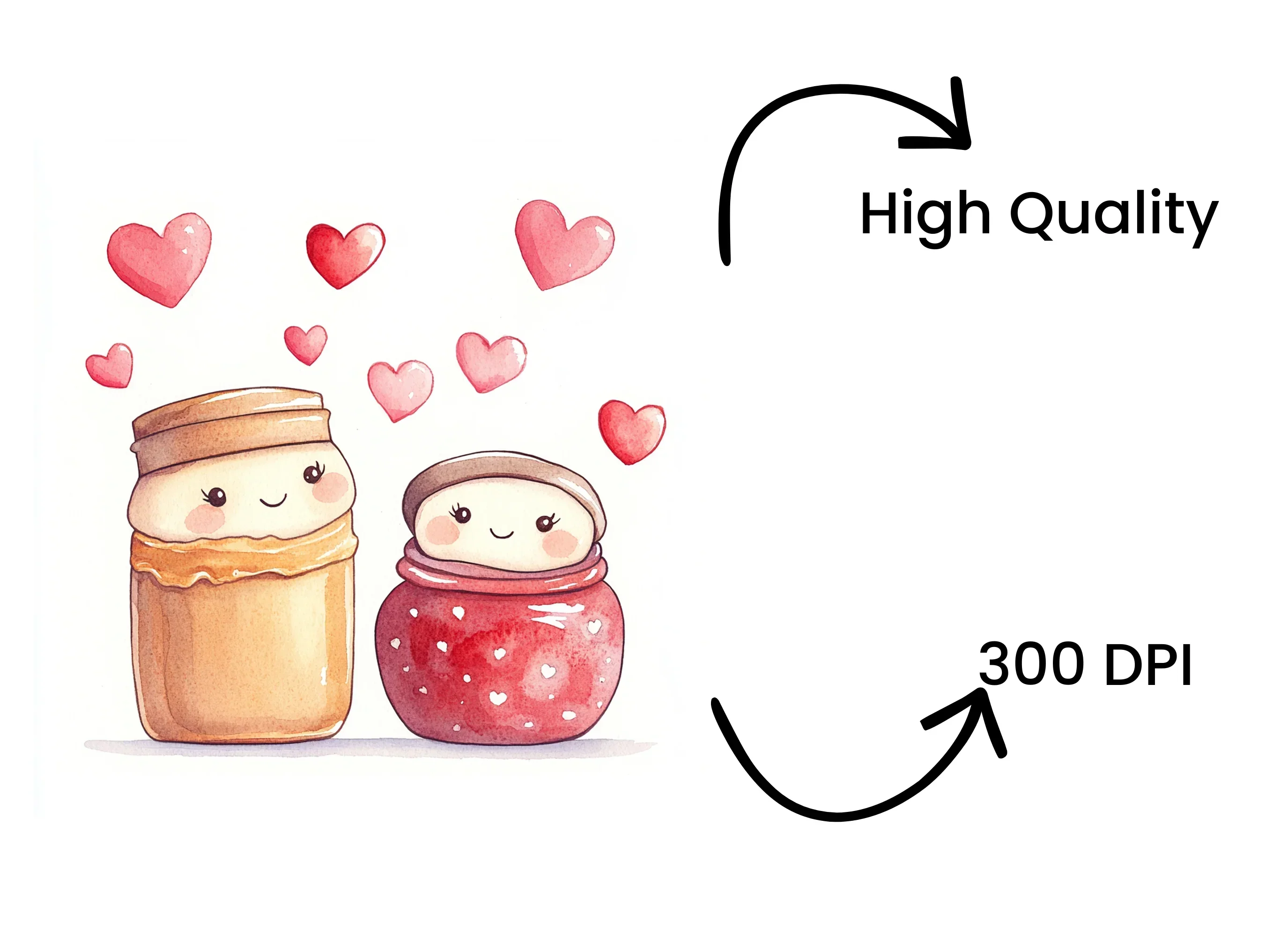 Peanut Butter and Jelly Love Clipart Bundle - Image 4