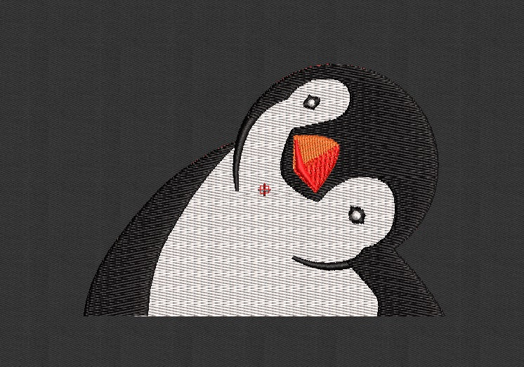 Penguin Embroidery Design