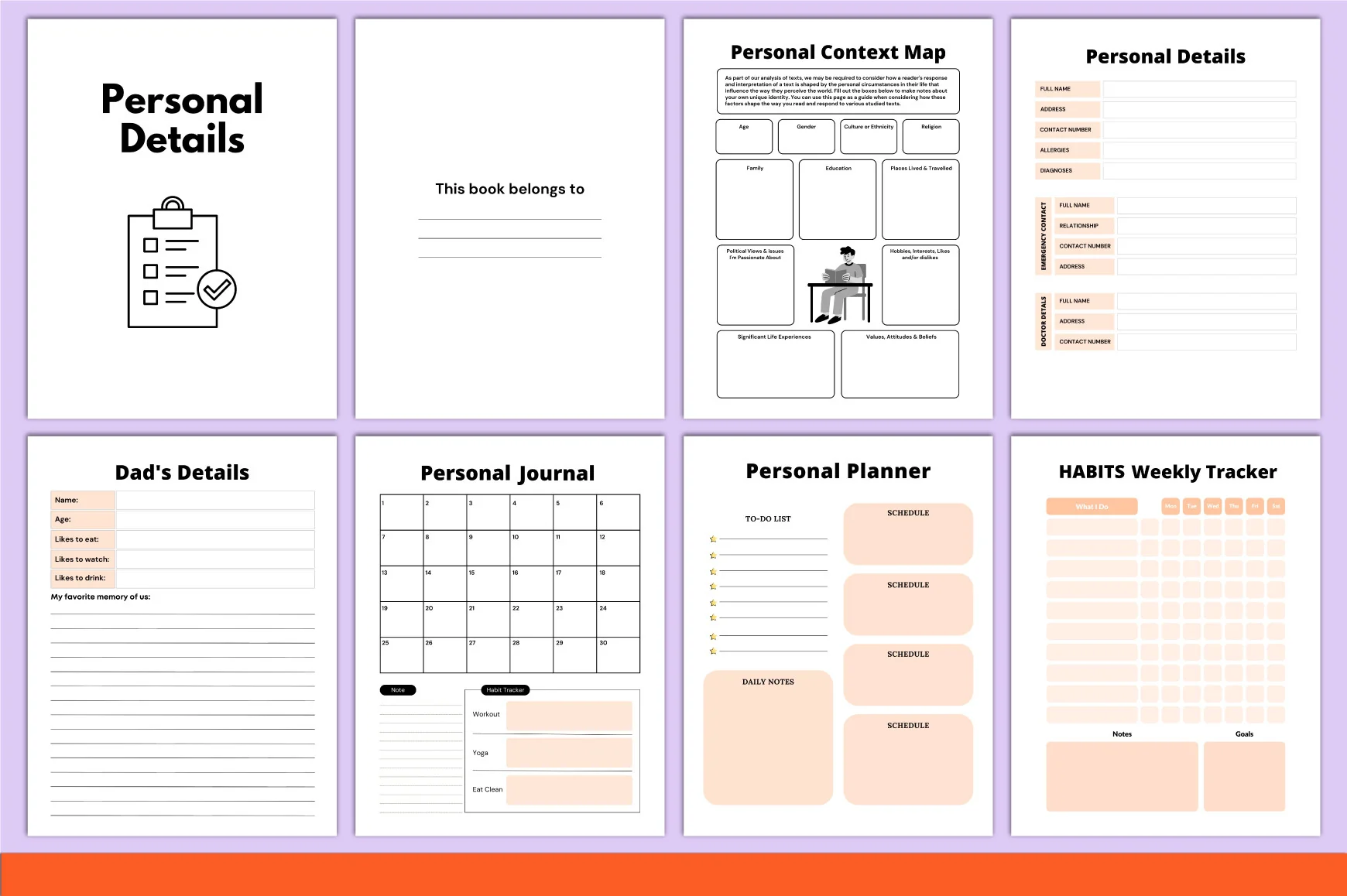 Personal Details Planner - Image 3