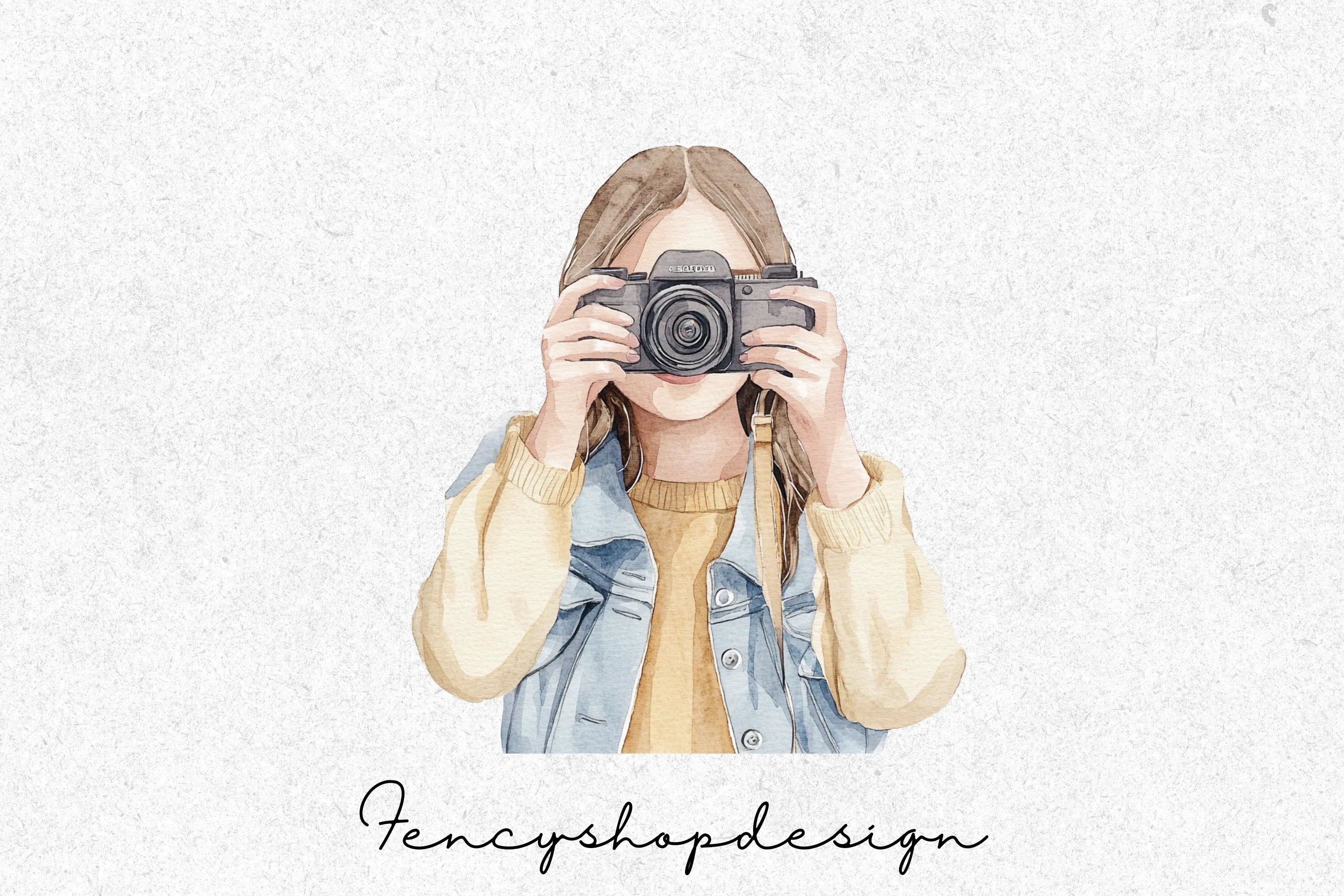 Photographer Girls Clipart Bundle - Image 2