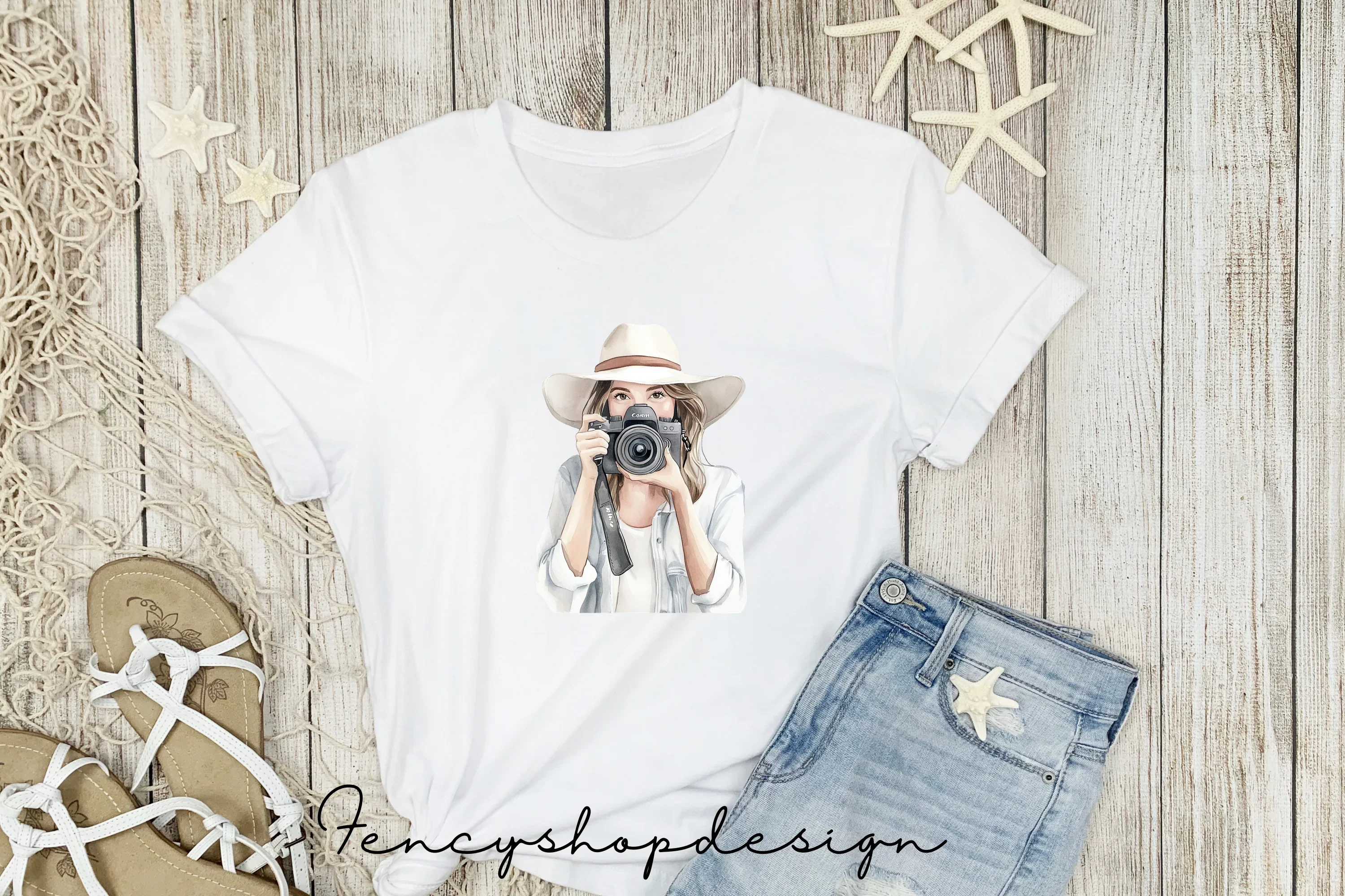 Photographer Girls Clipart Bundle - Image 5