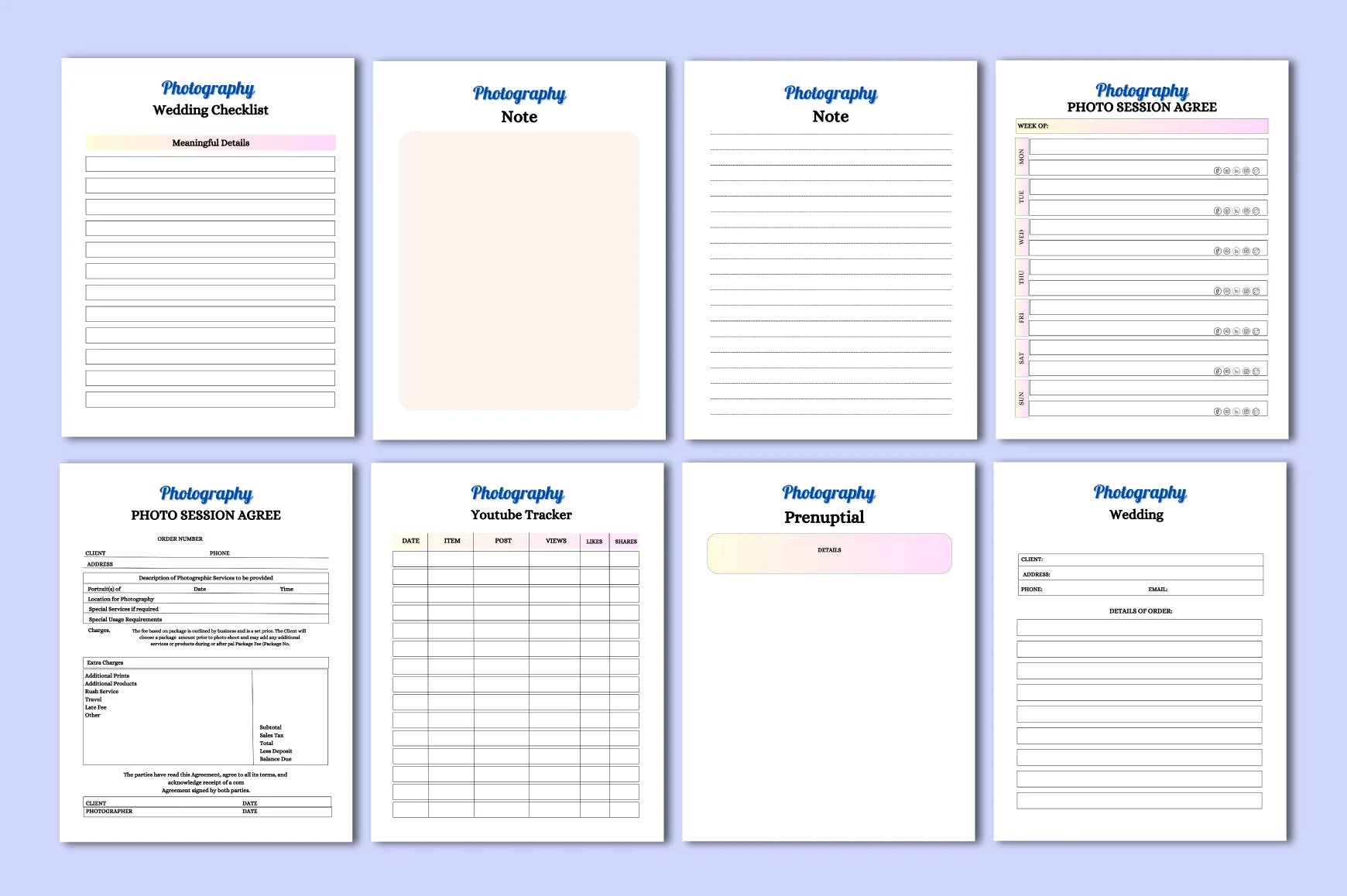 Photography Planner - Image 3