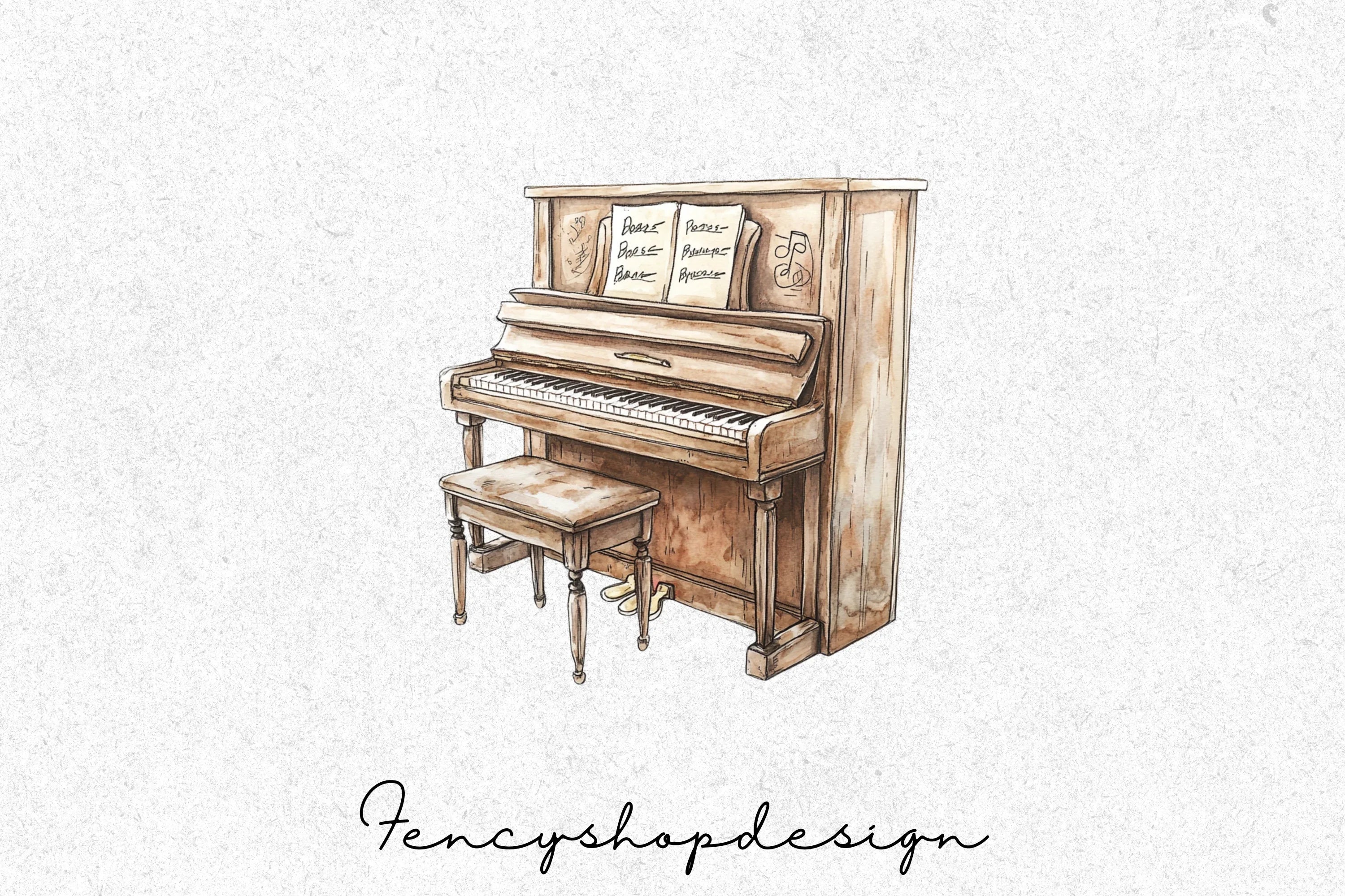 Piano Clipart Bundle - Image 6