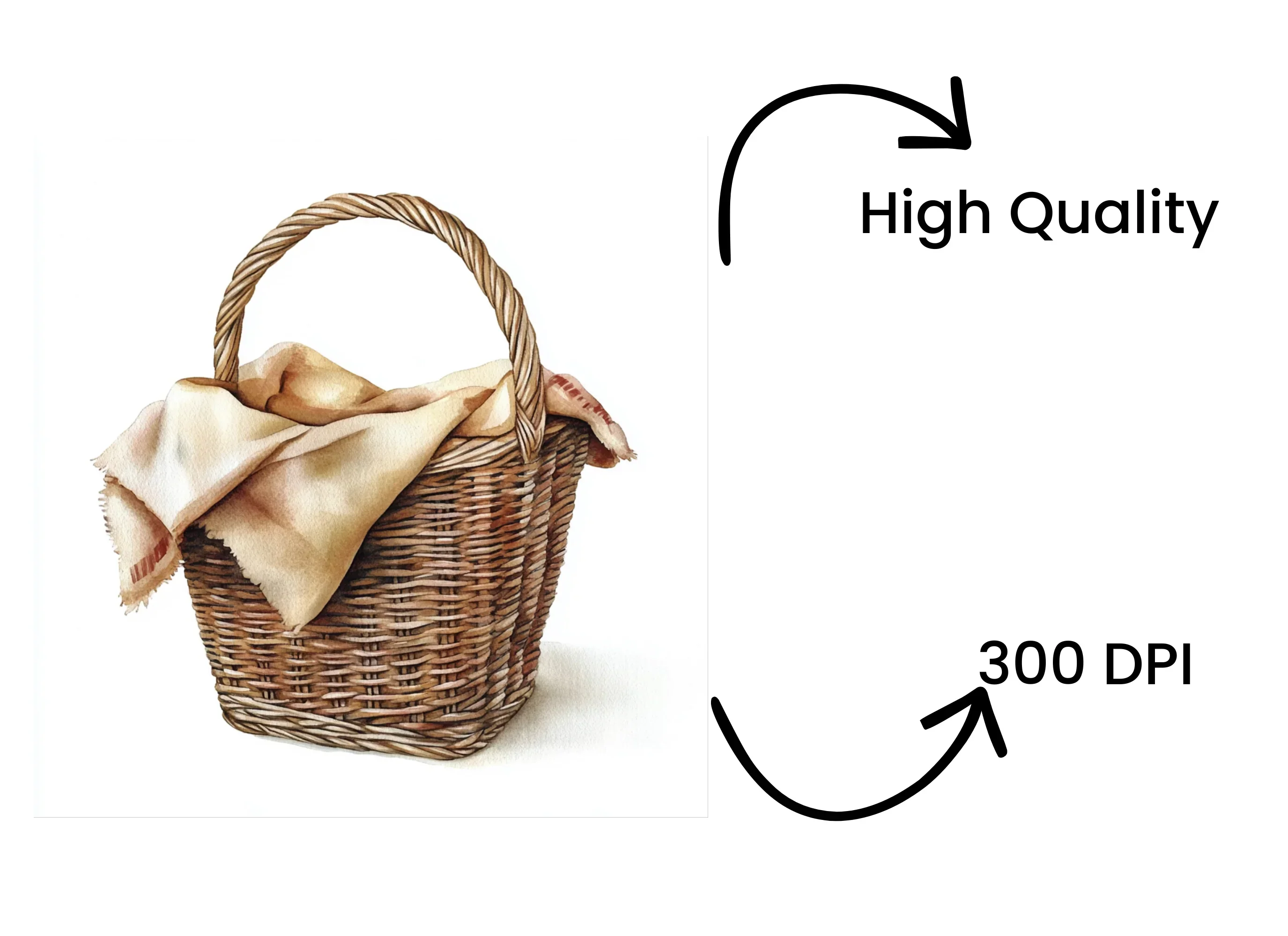 Picnic Baskets Clipart Bundle - Image 4