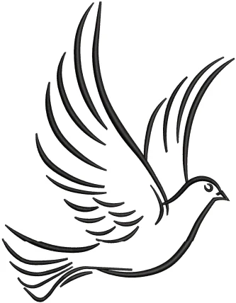 Pigeon Embroidery Design