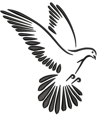 Pigeon Embroidery Design