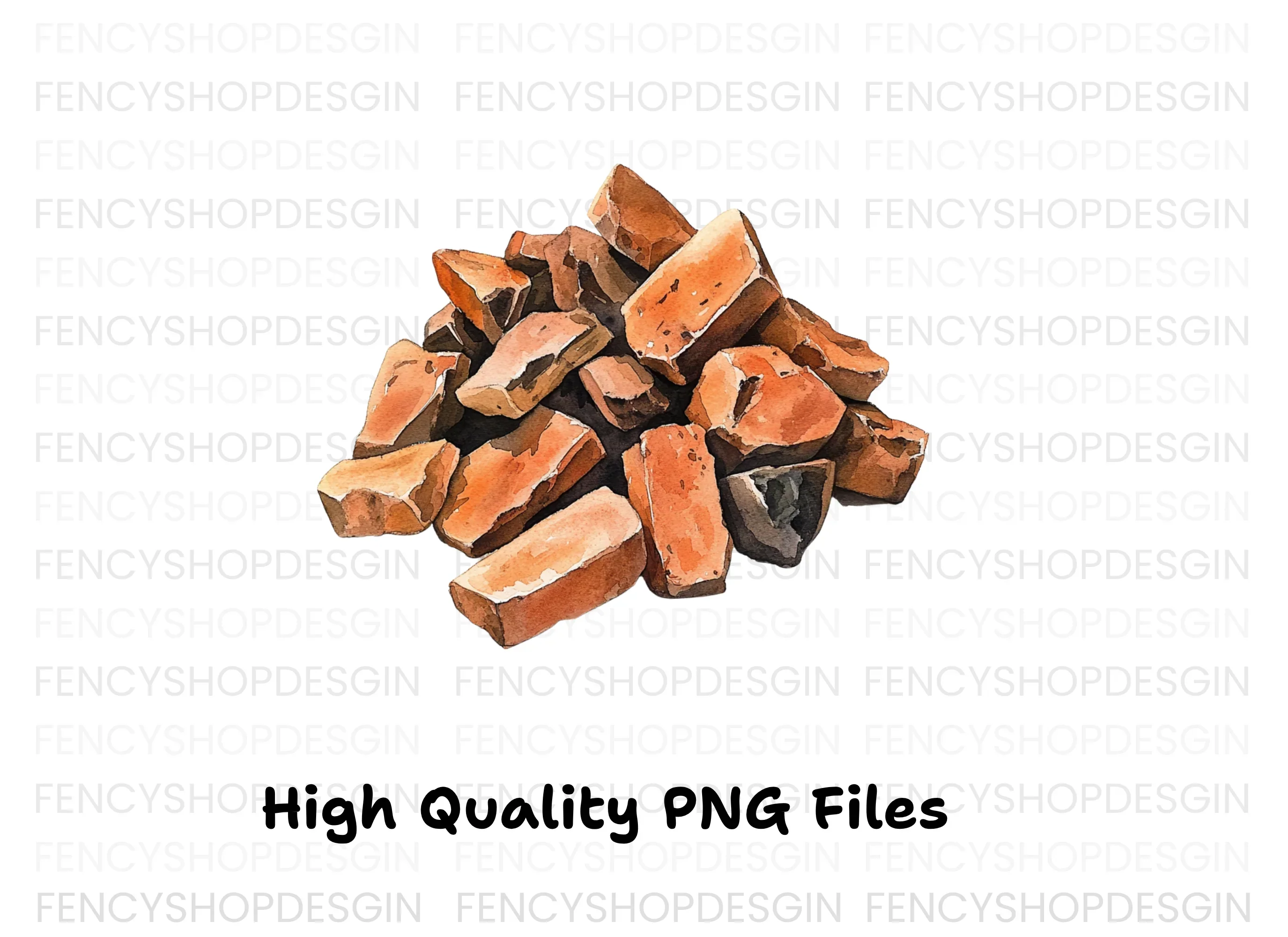 Piles of Bricks Clipart Bundle - Image 4