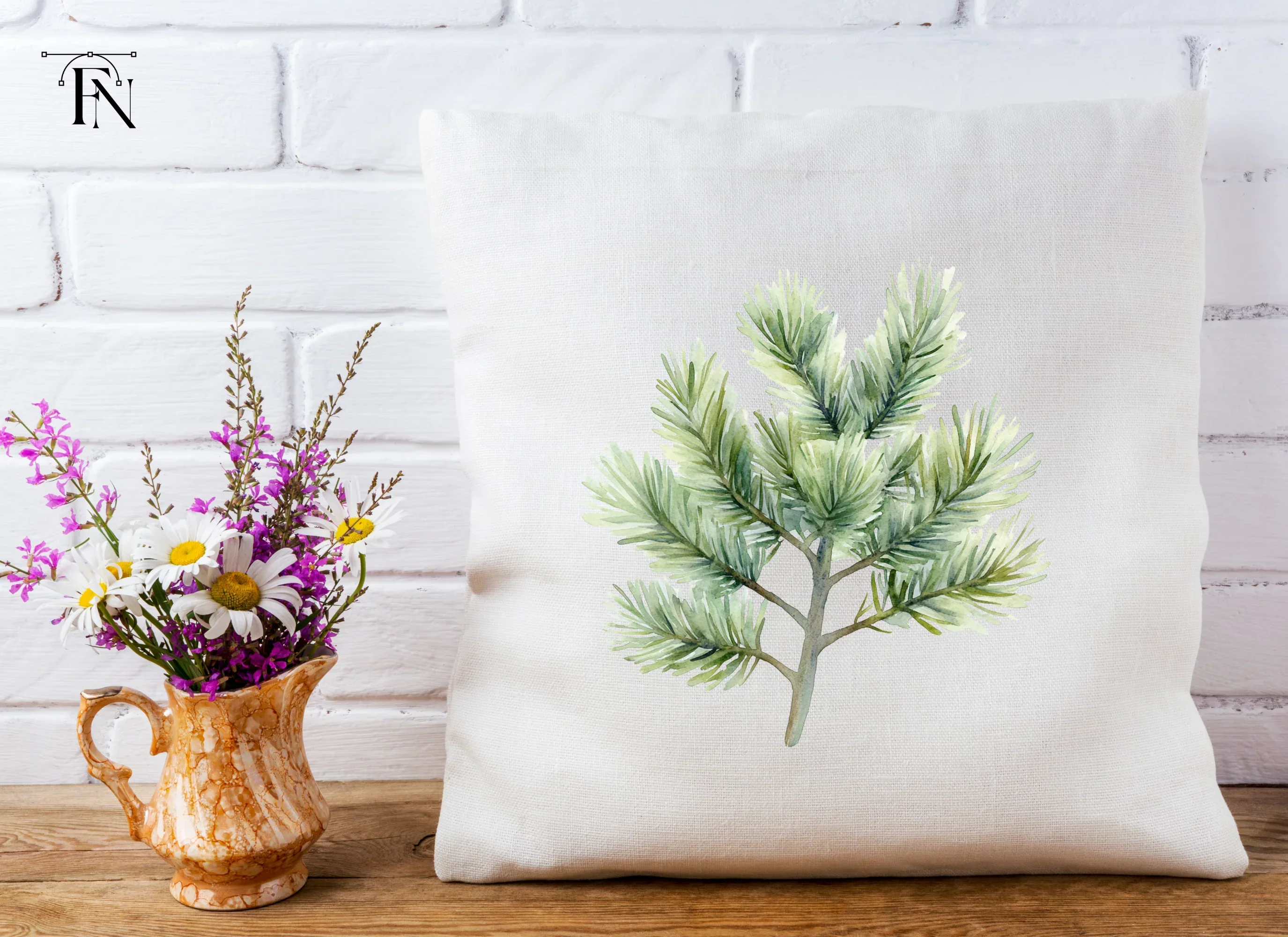 Pine Branch Clipart Bundle - Image 4