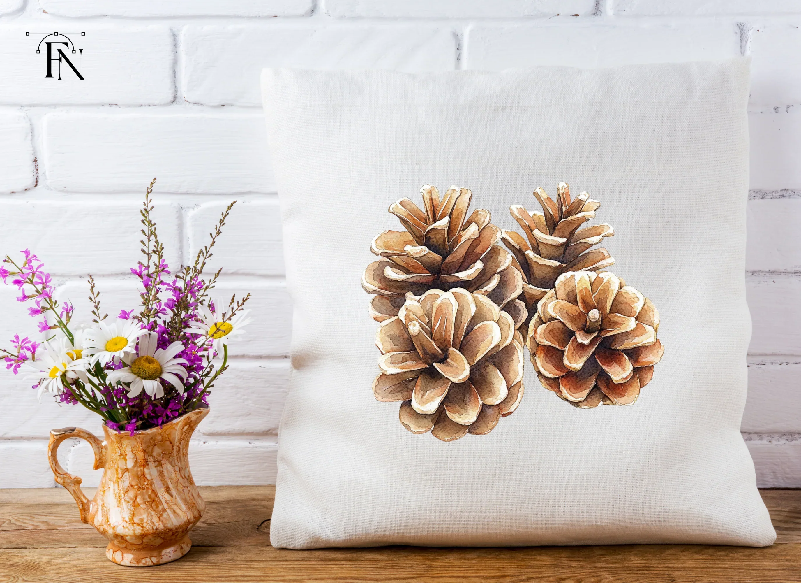 Pine Cones Clipart Bundle - Image 4