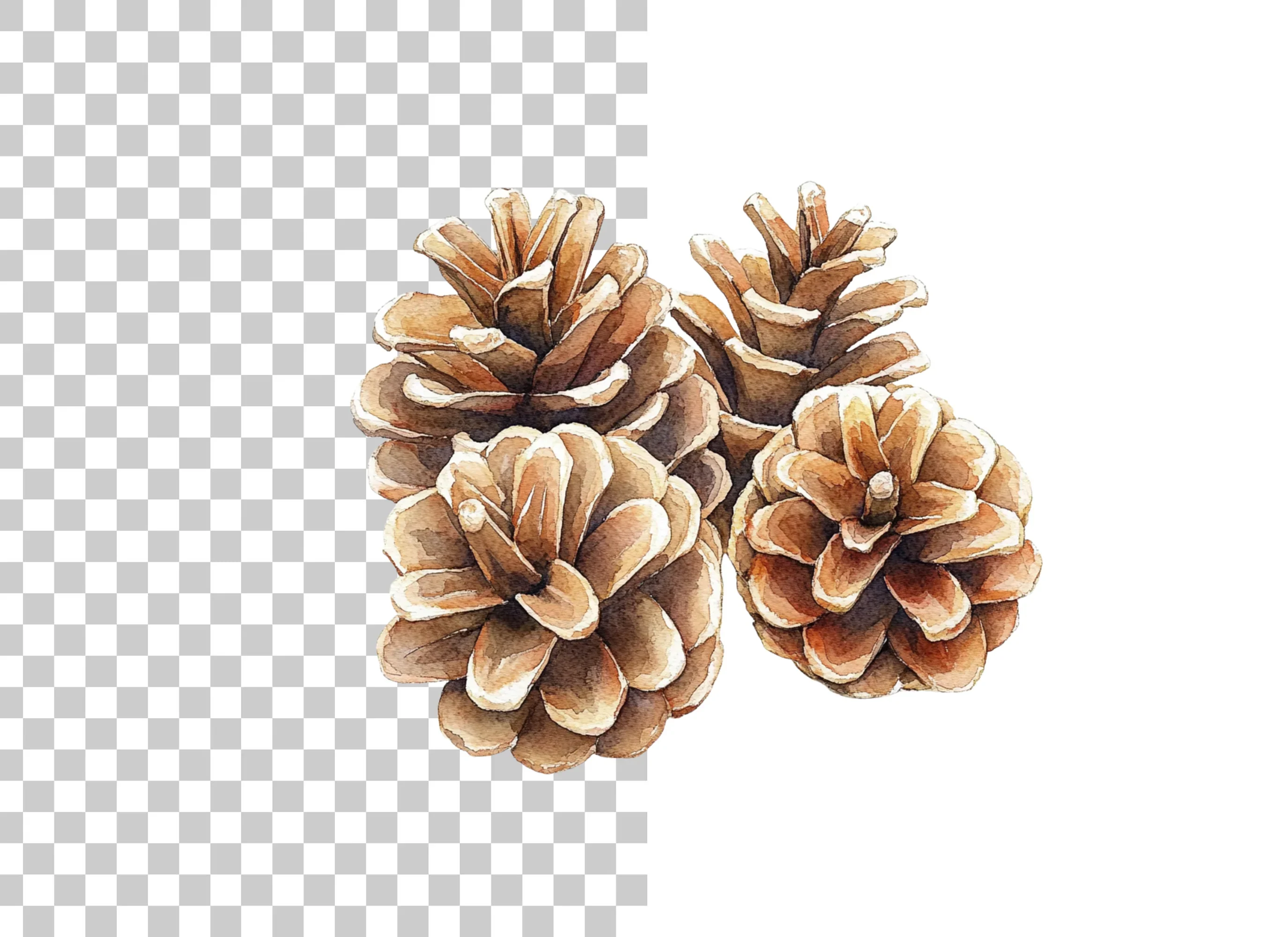 Pine Cones Clipart Bundle - Image 6