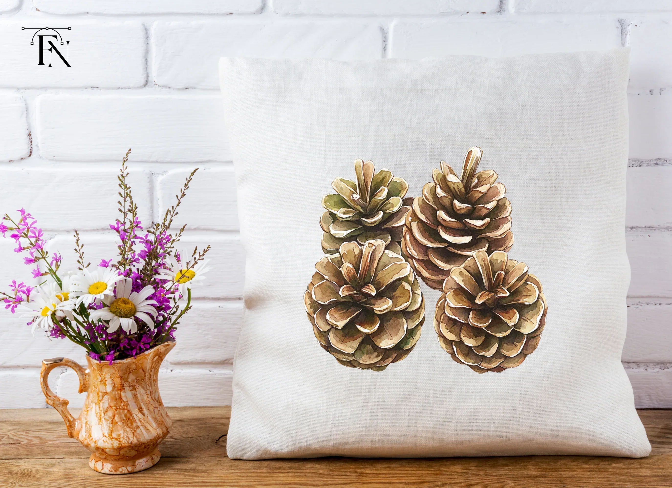 Pine Cones Clipart Bundle - Image 3