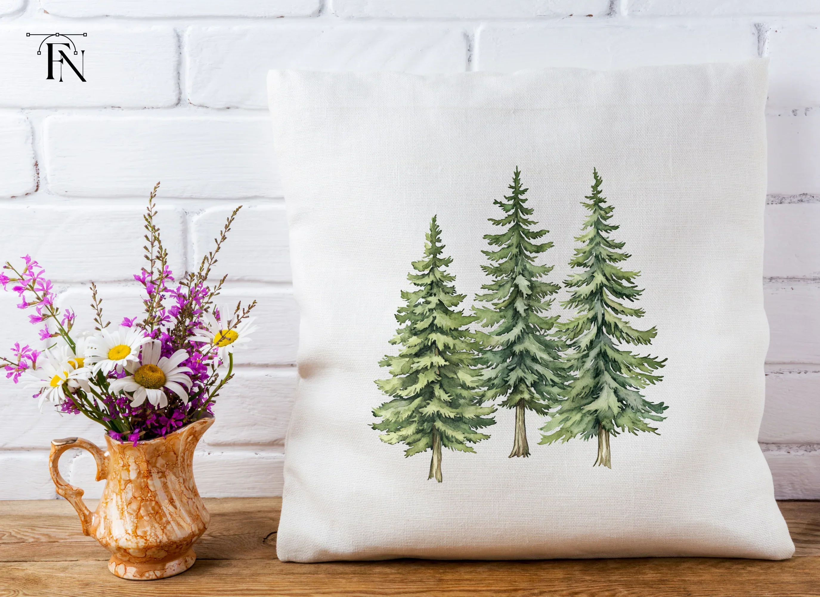 Pine Tree Forest Clipart Bundle - Image 3