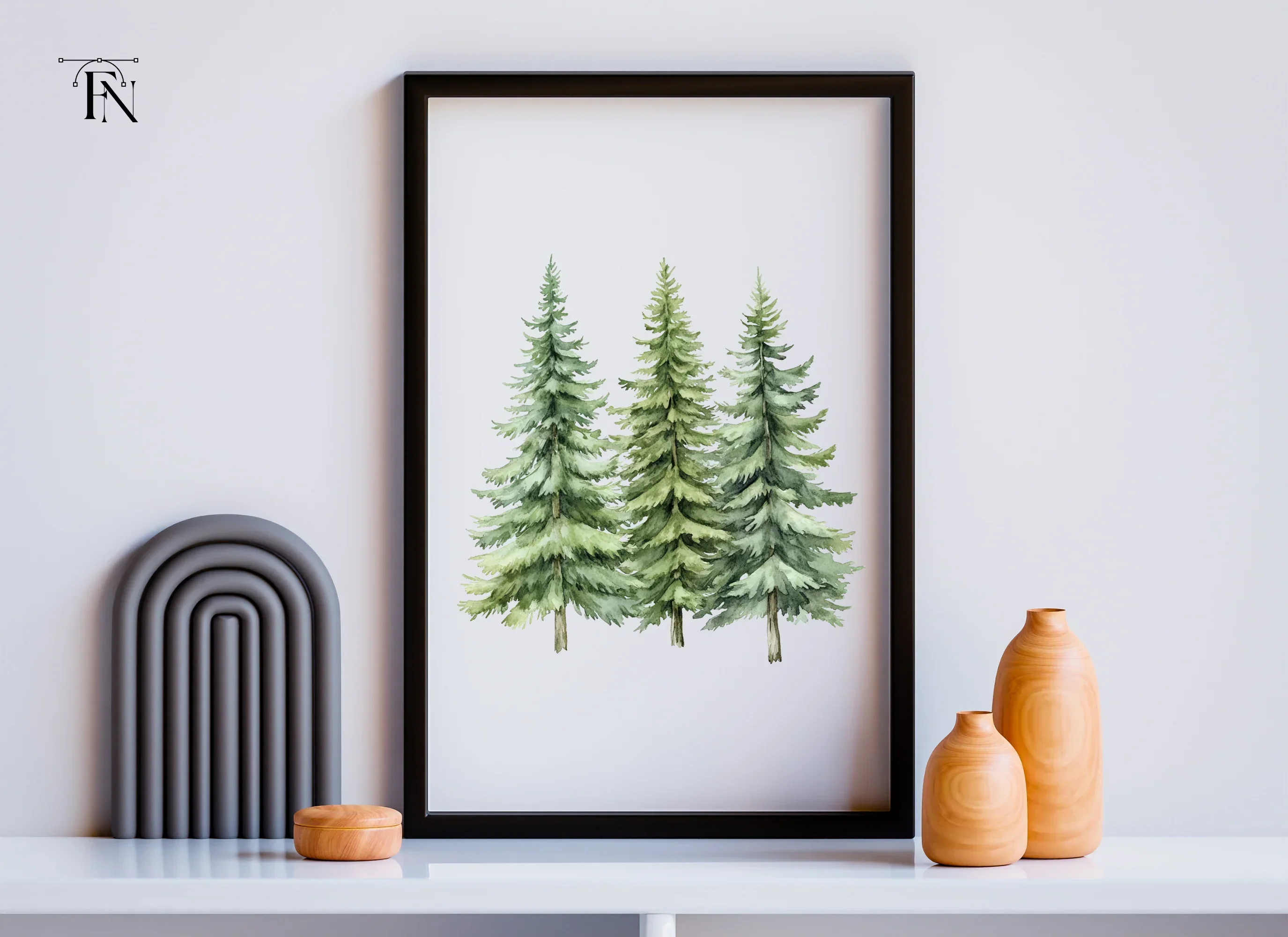 Pine Tree Forest Clipart Bundle - Image 4