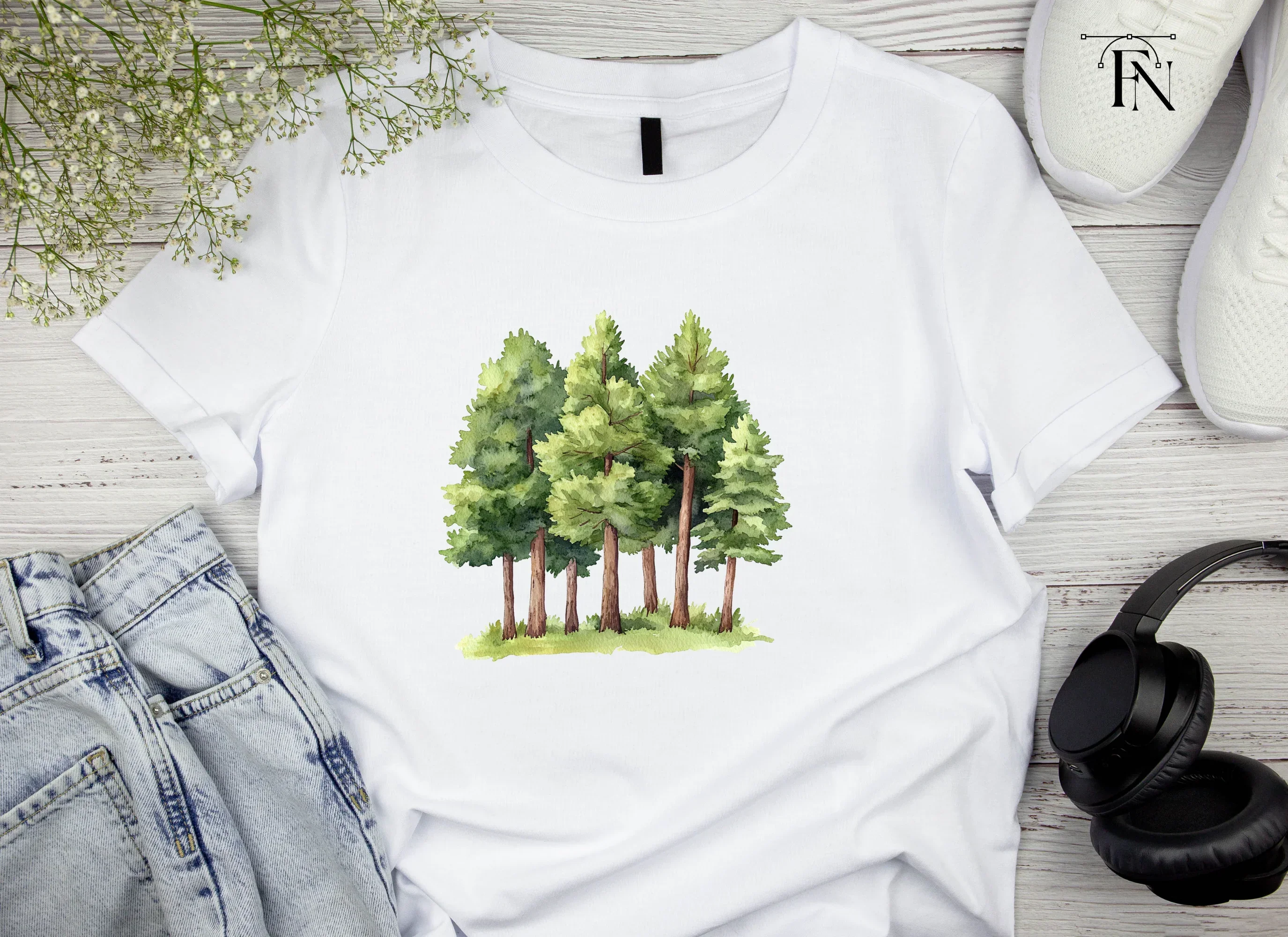 Pine Trees Clipart Bundle - Image 4