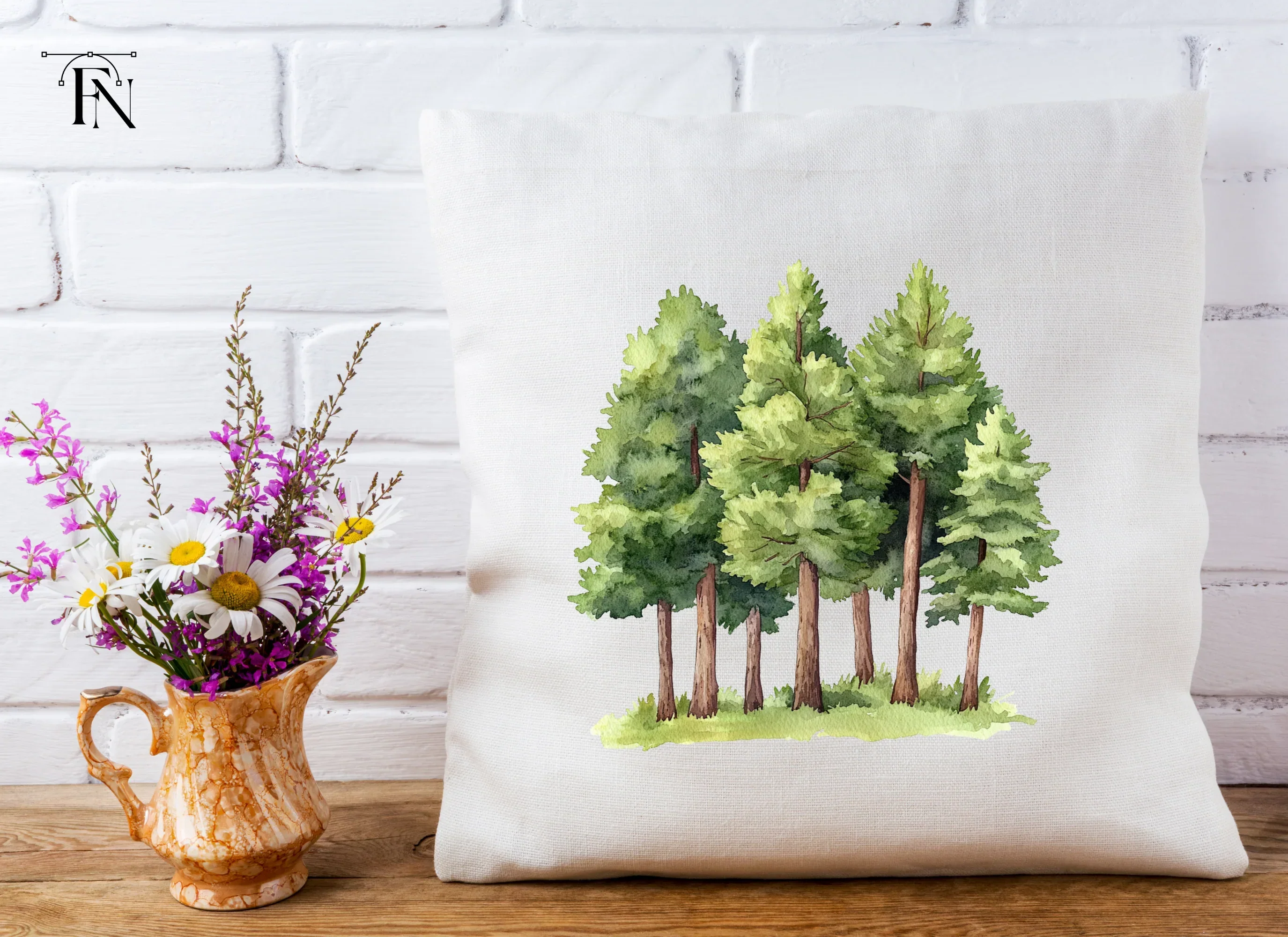 Pine Trees Clipart Bundle - Image 5