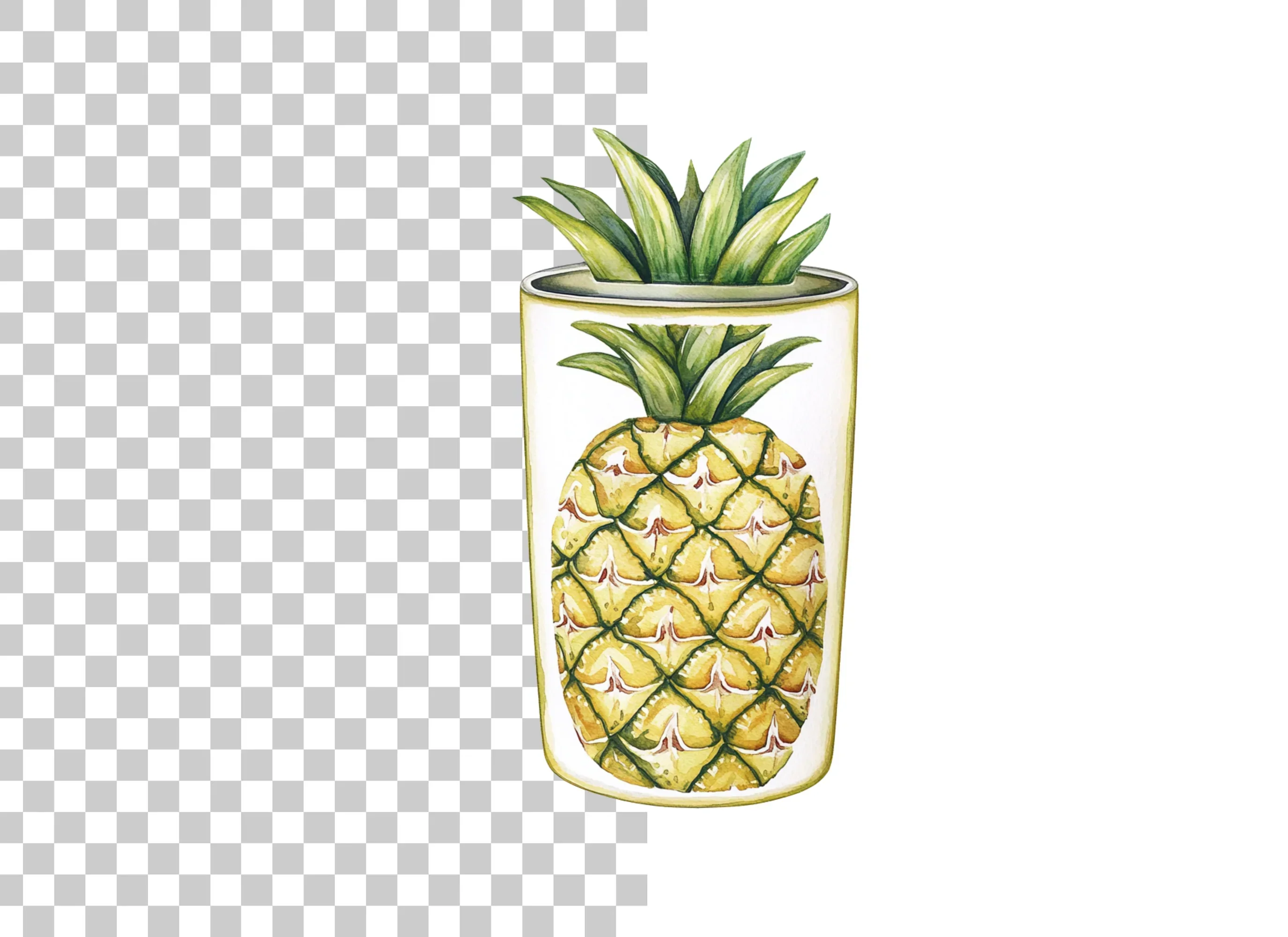 Pineapple Tumbler Clipart Bundle - Image 2