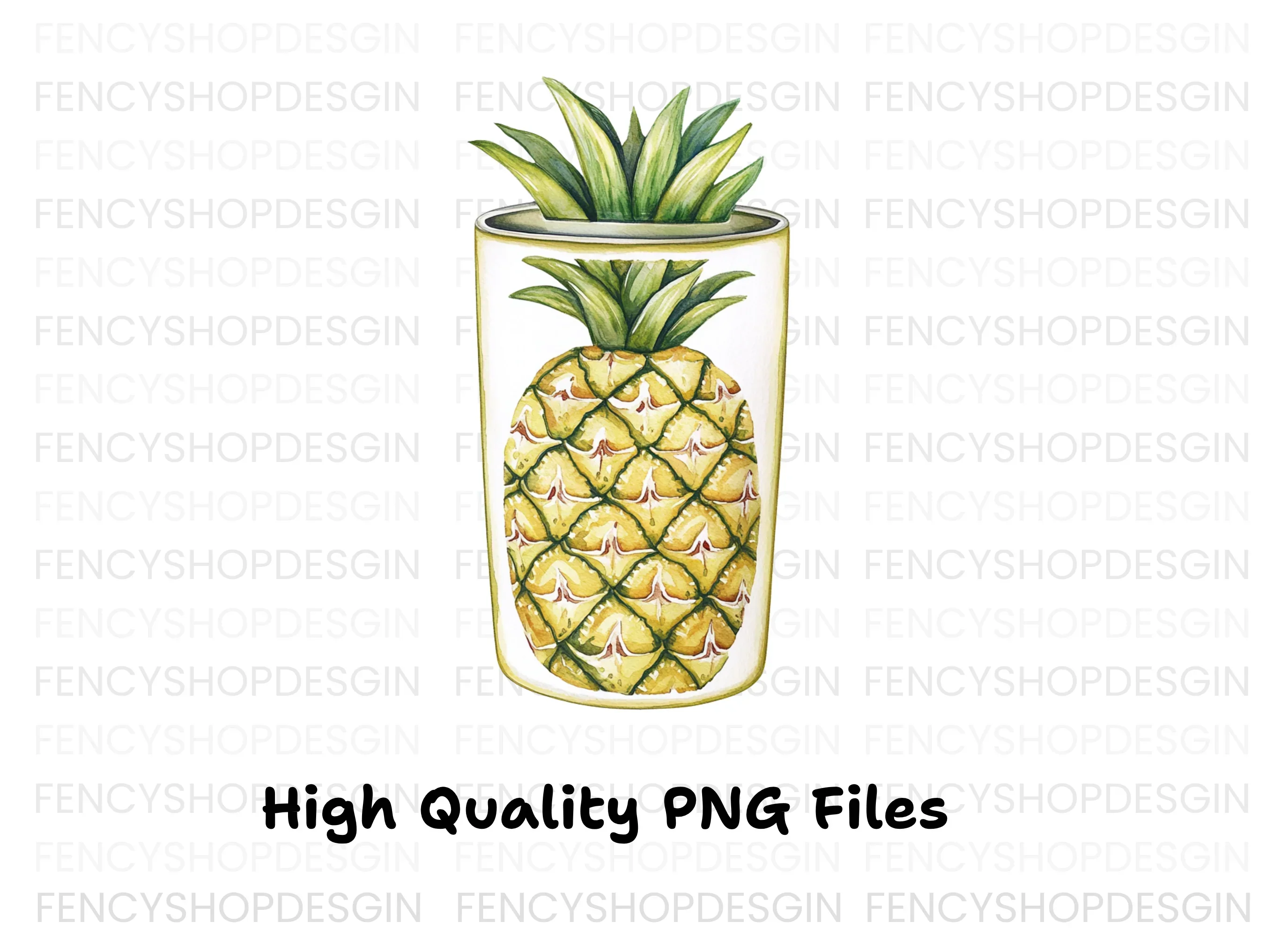 Pineapple Tumbler Clipart Bundle - Image 3