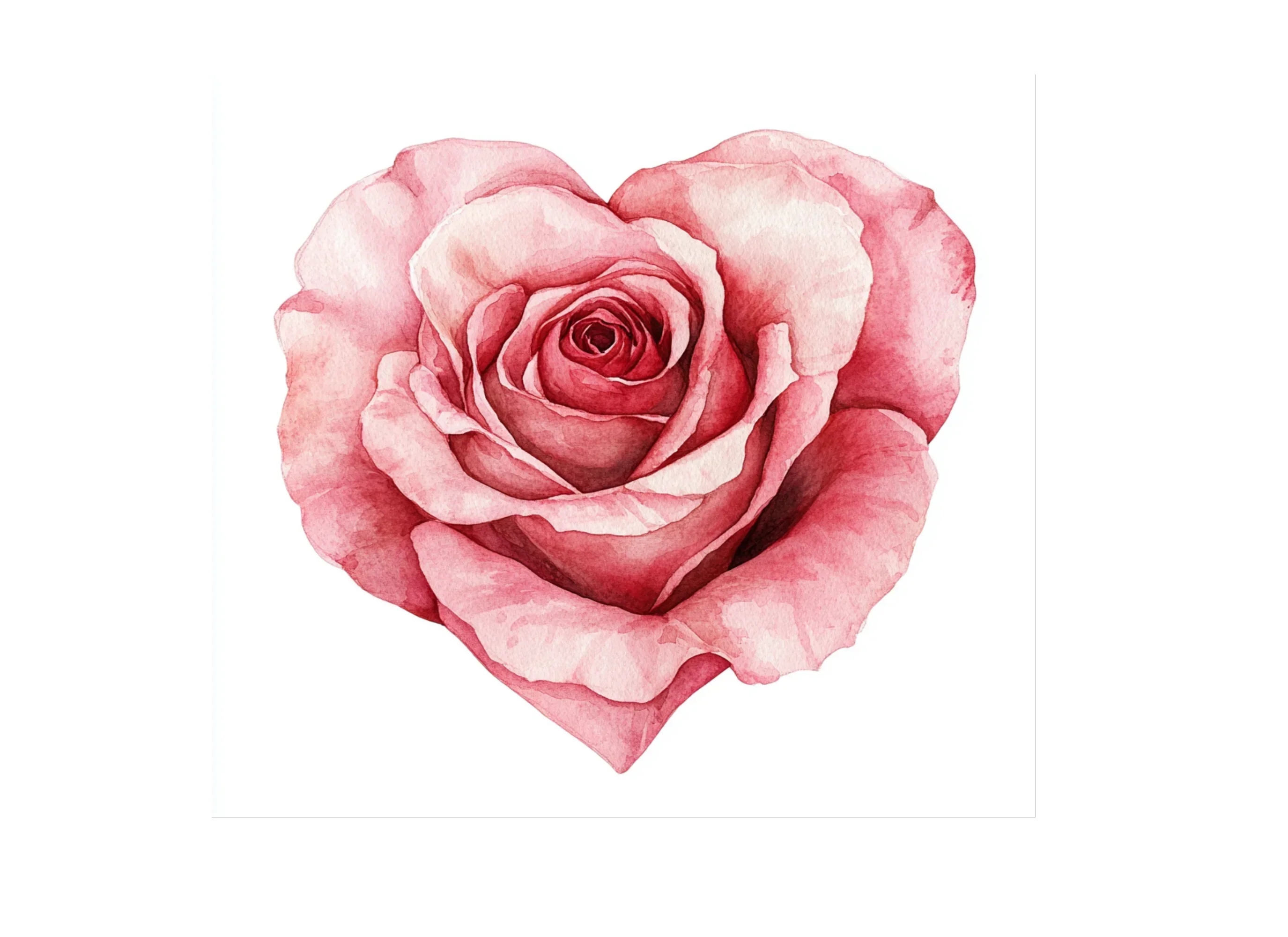 Pink Rose Heart Clipart Bundle - Image 2