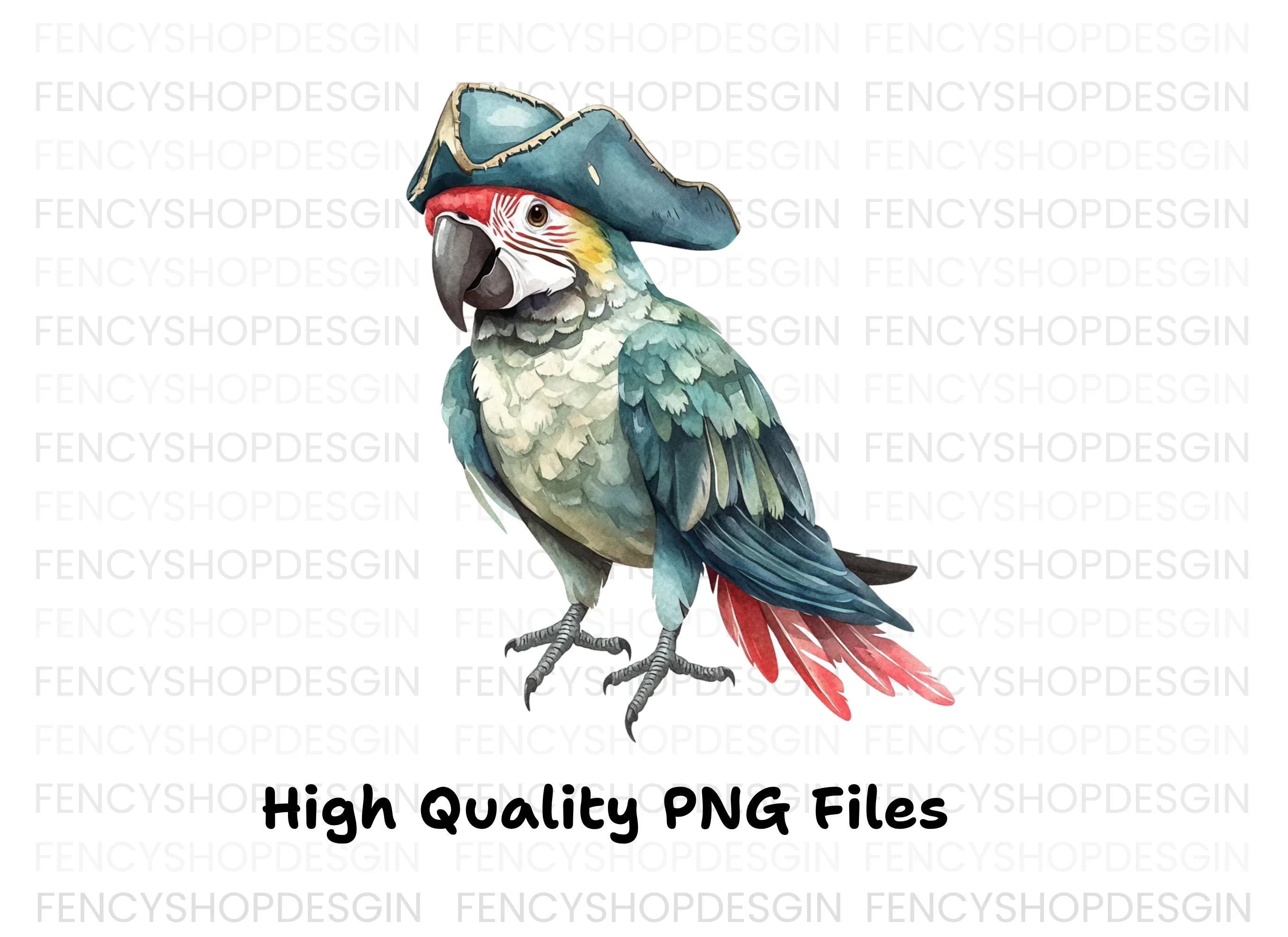 Pirate Parrot Clipart Bundle - Image 3