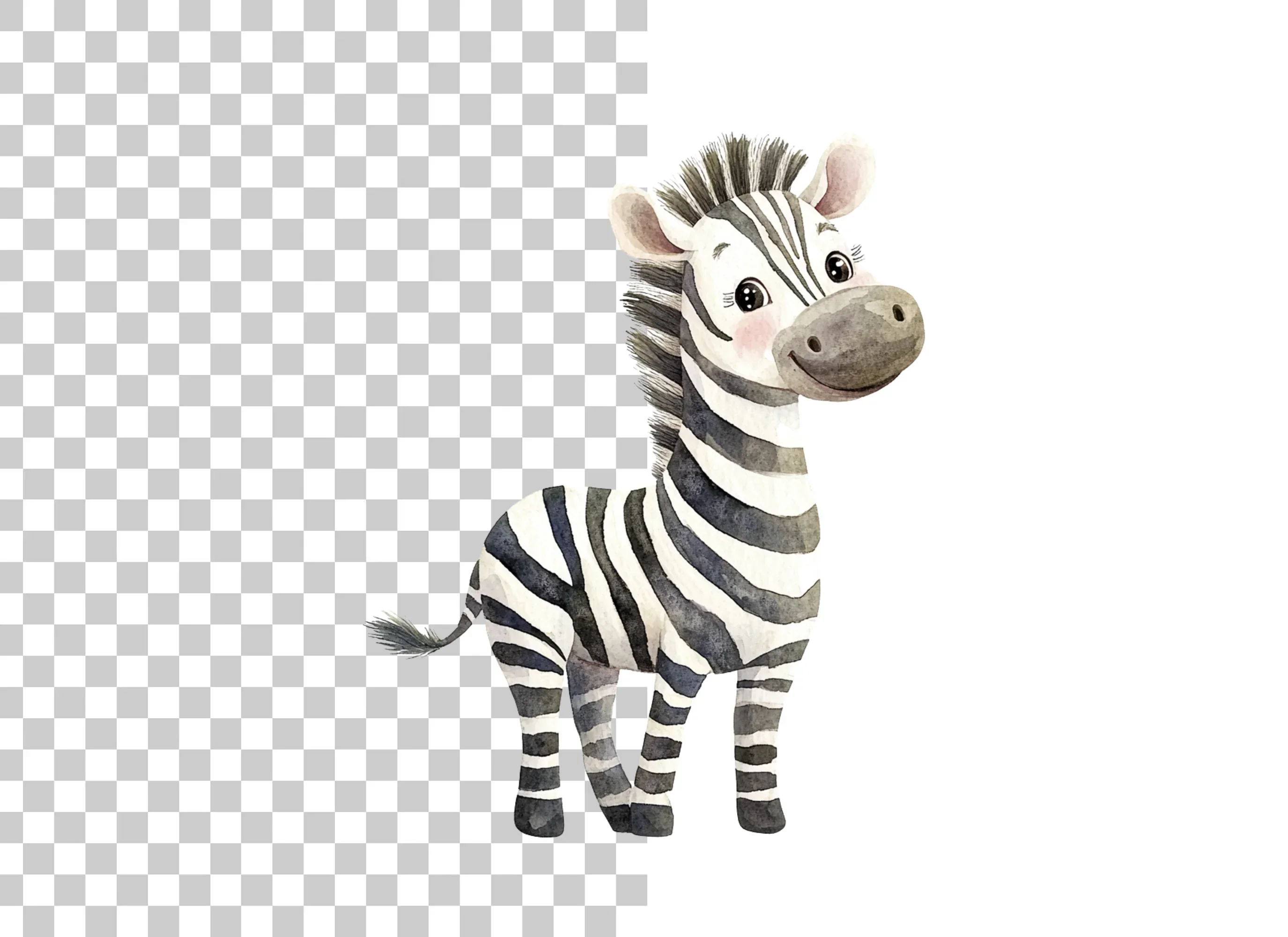 Playful Baby Zebra Clipart Bundle - Image 6