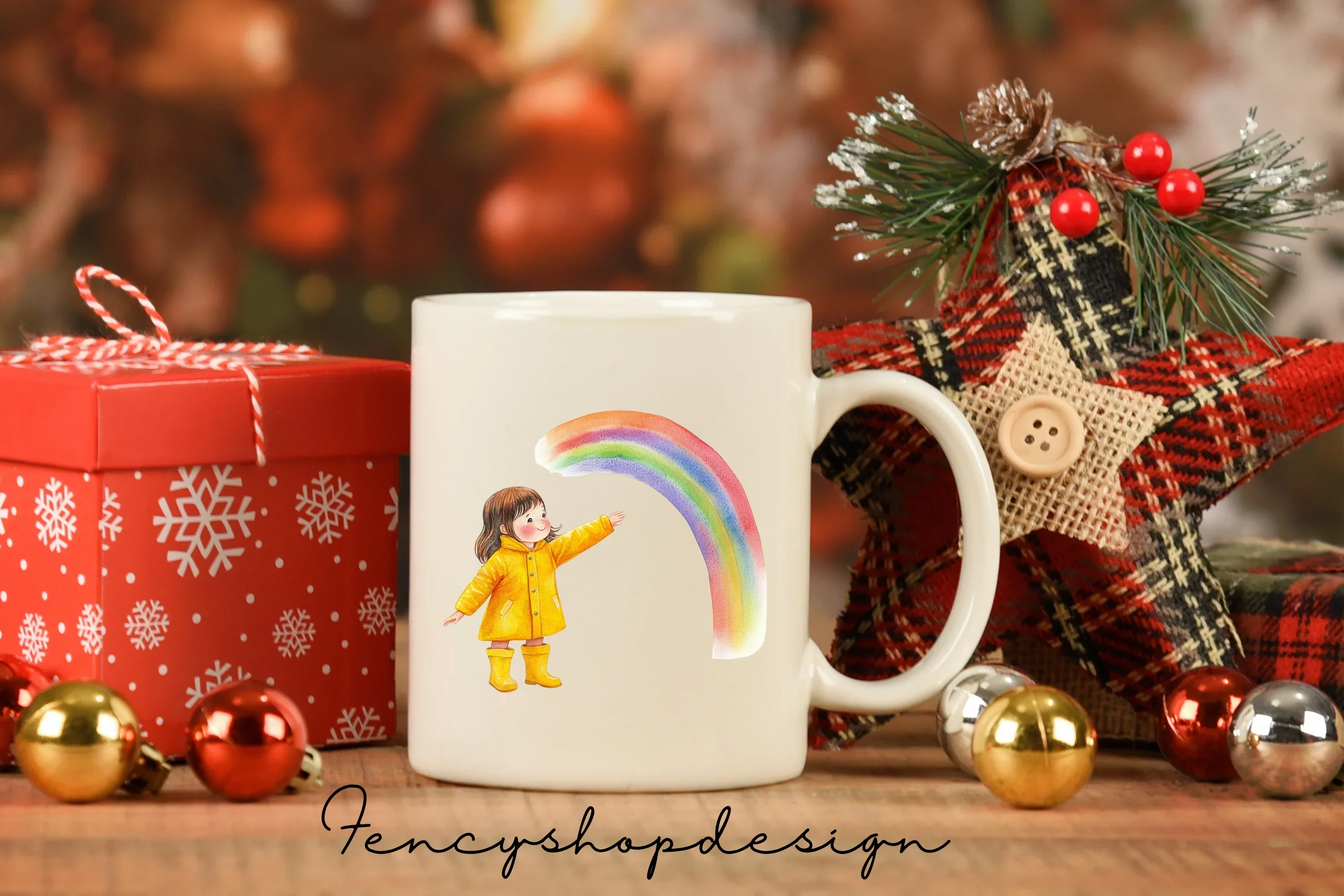 Playful Children with Rainbows Clipart Bundle - Image 6