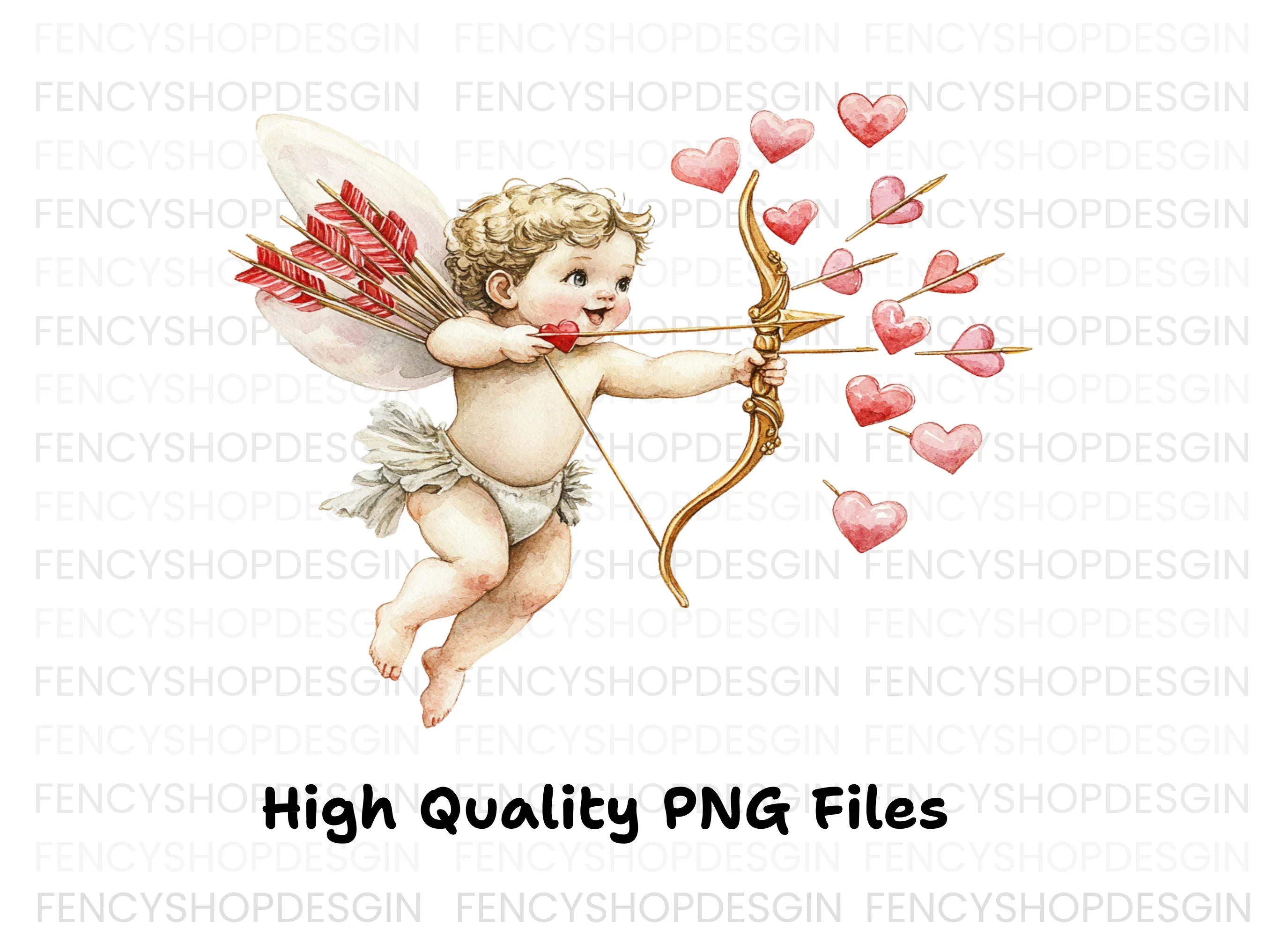 Playful Cupid Clipart Bundle - Image 3
