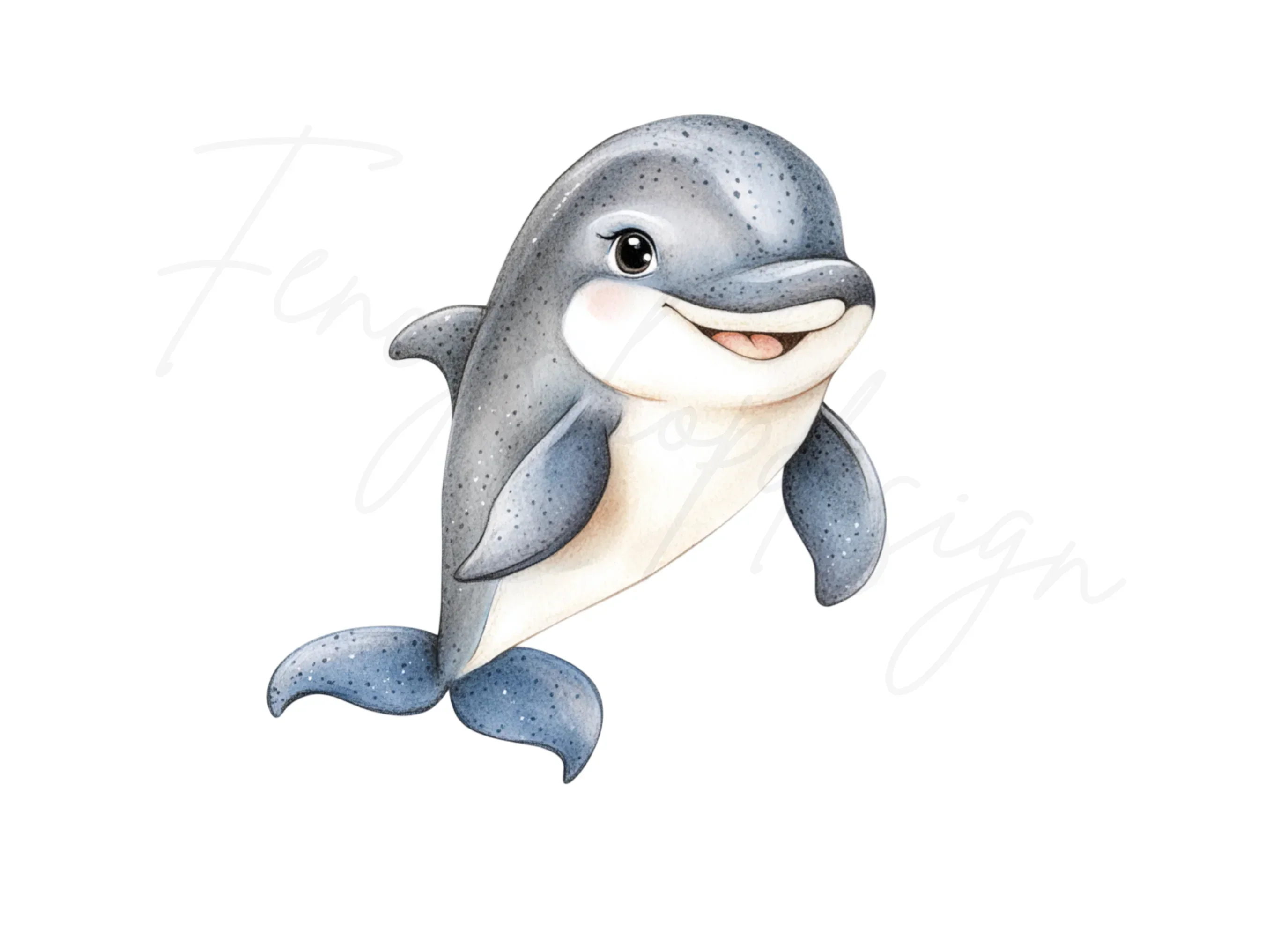 Playful Dolphin Clipart Bundle - Image 3