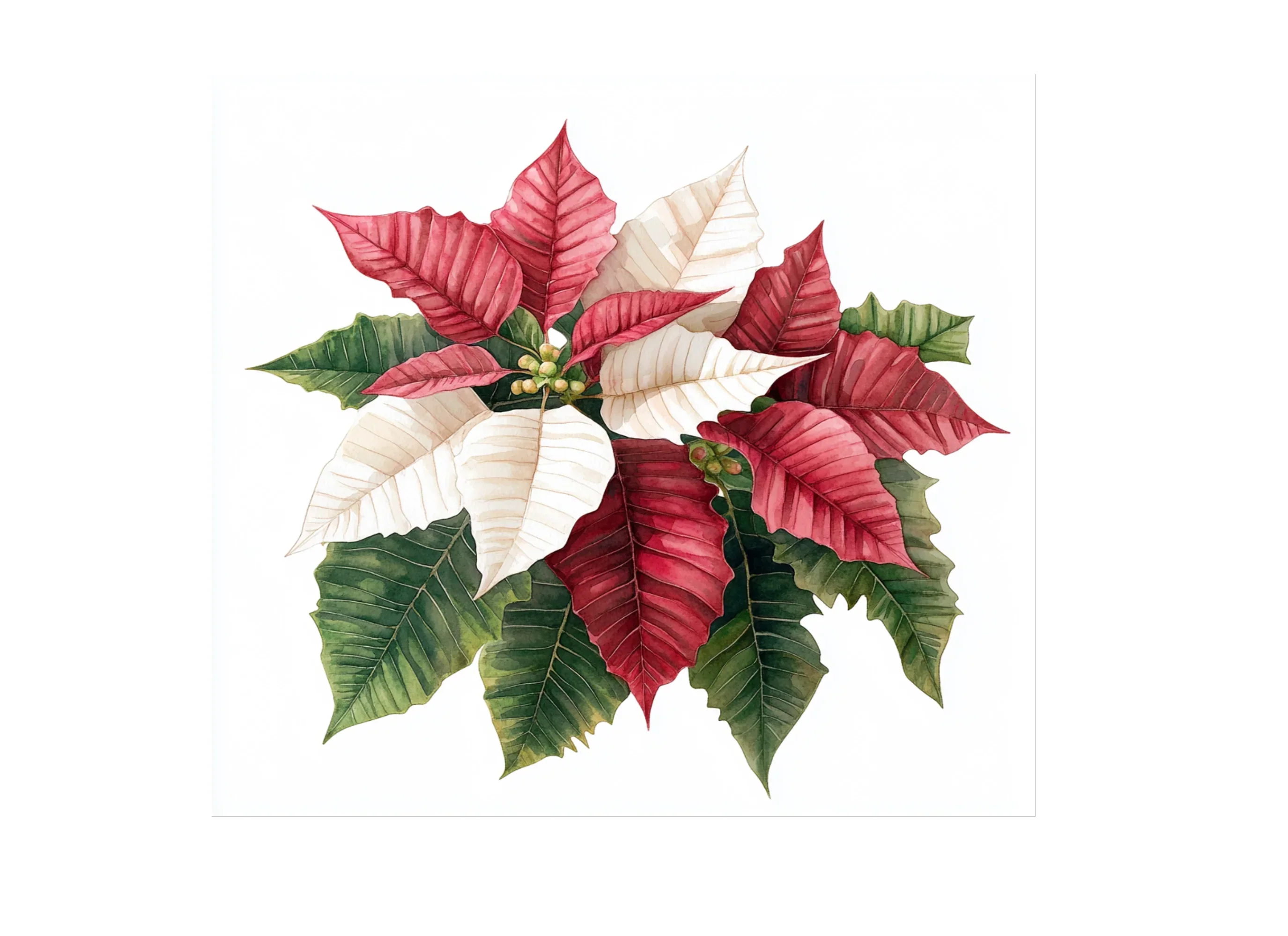 Poinsettia Clipart Bundle - Image 3