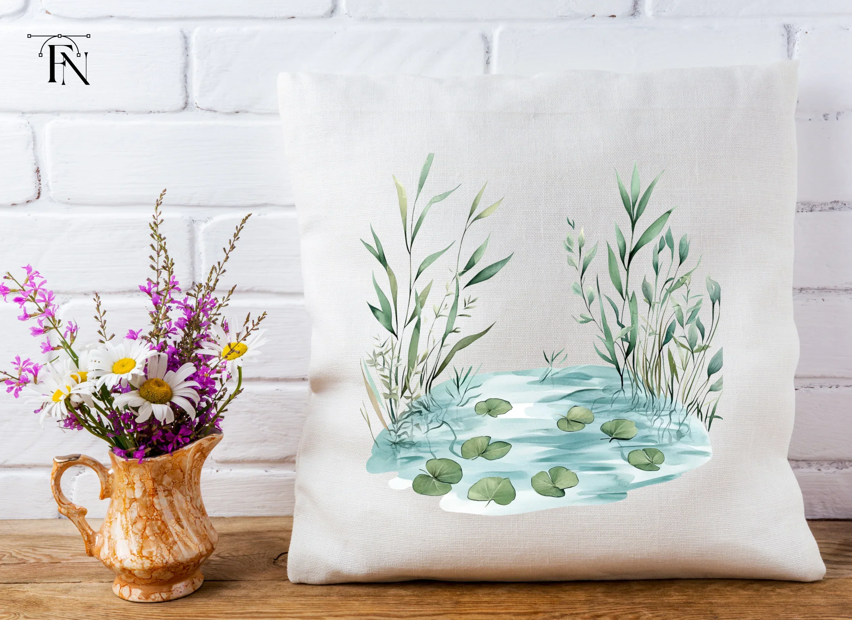 Pond Water Plant Clipart Bundle - Image 5