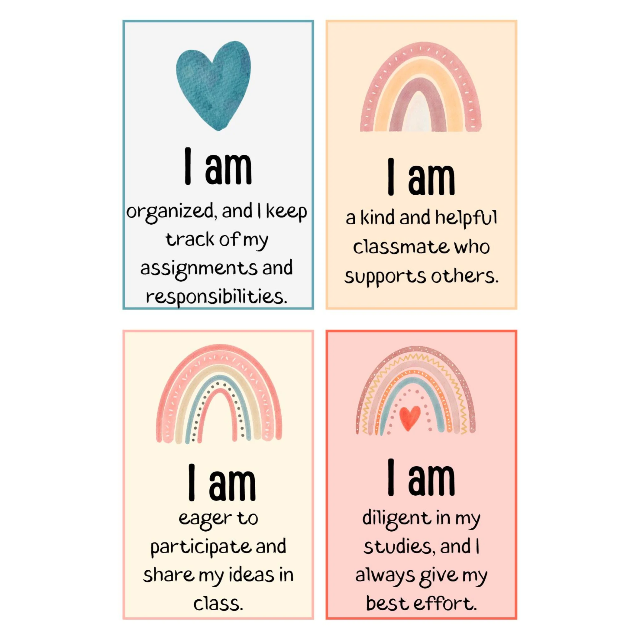 Positive Affirmation Cards for Students - Image 3