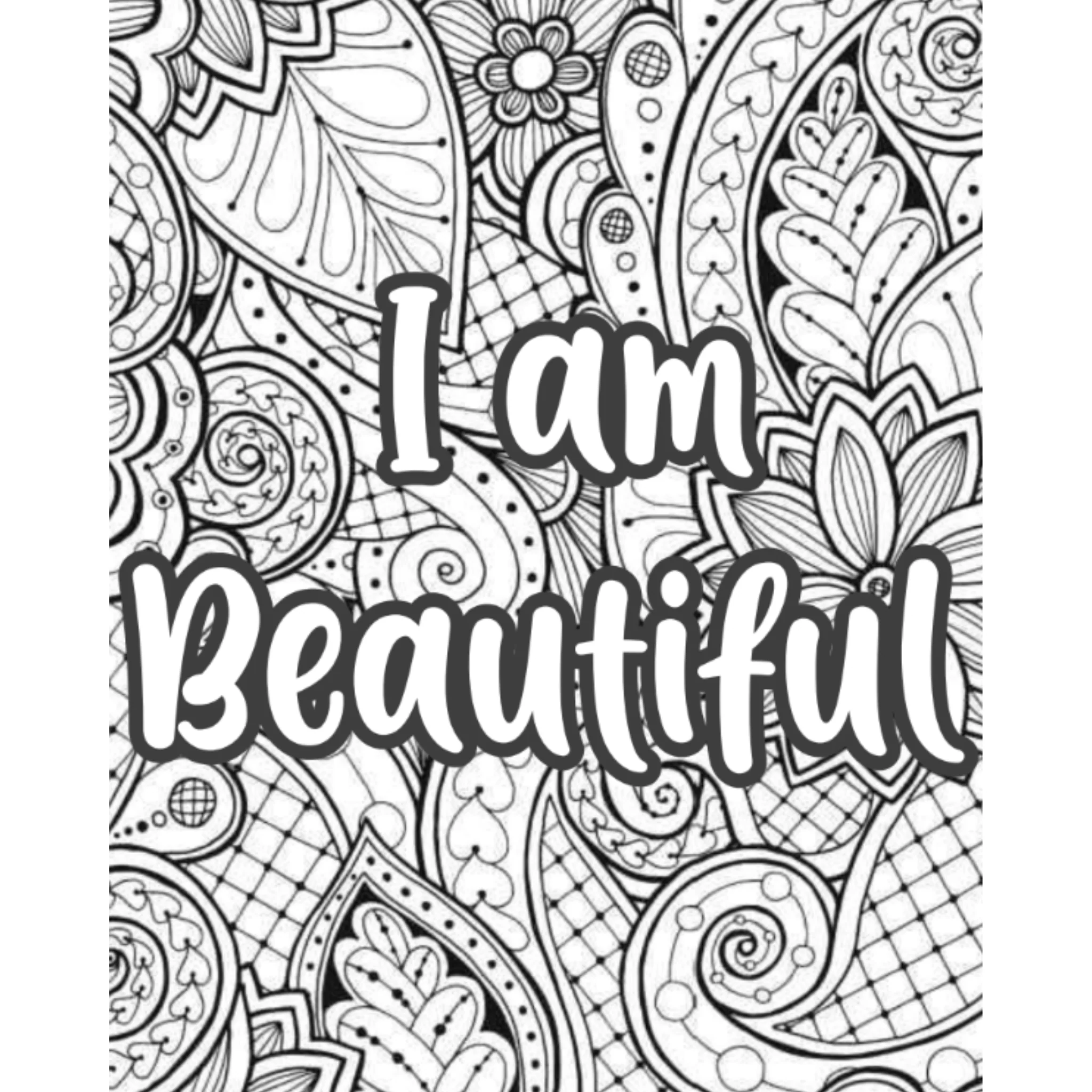 Positive Affirmation Coloring Pages - Image 4