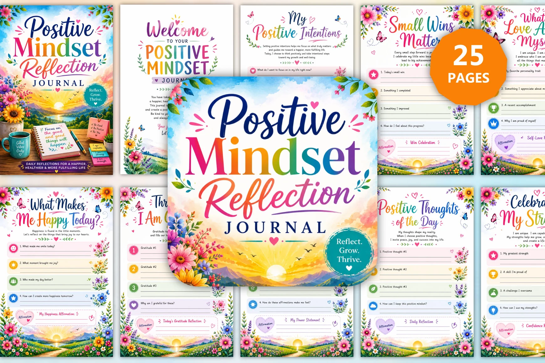 Positive Mindset Reflection Journal