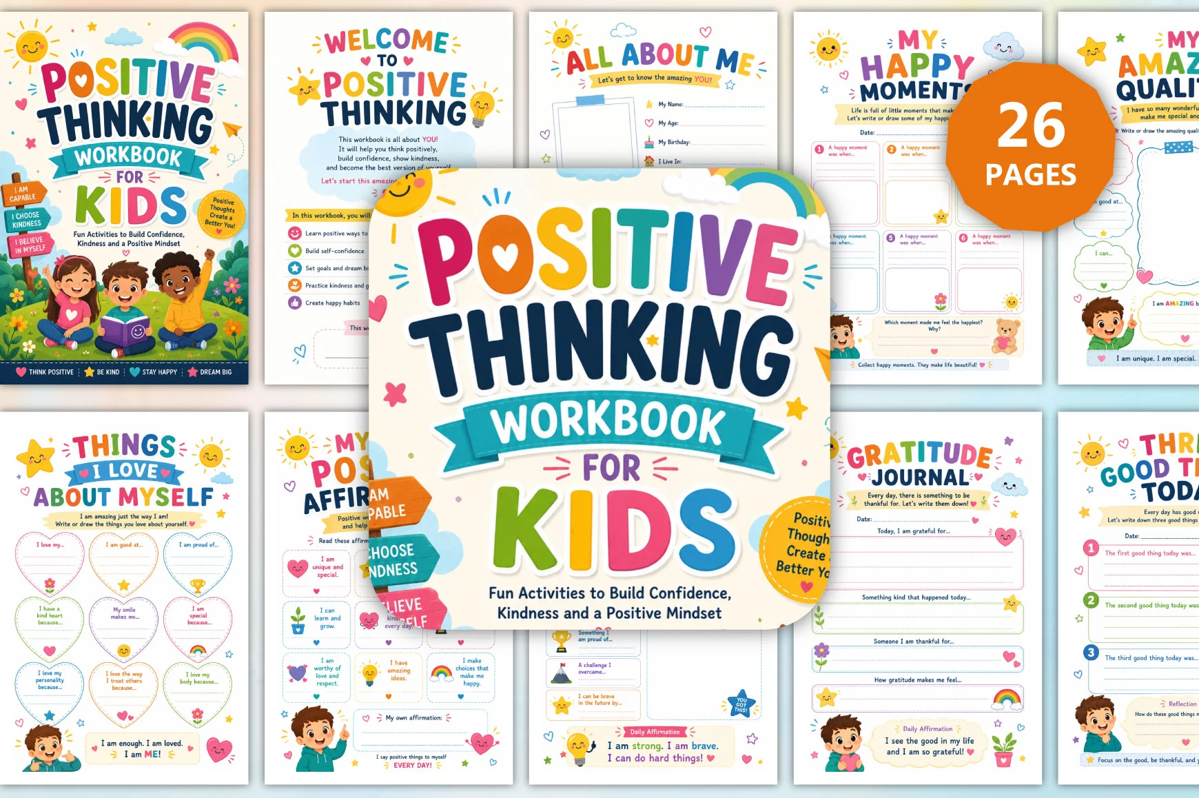 Positive Thinking For Kids Workbook