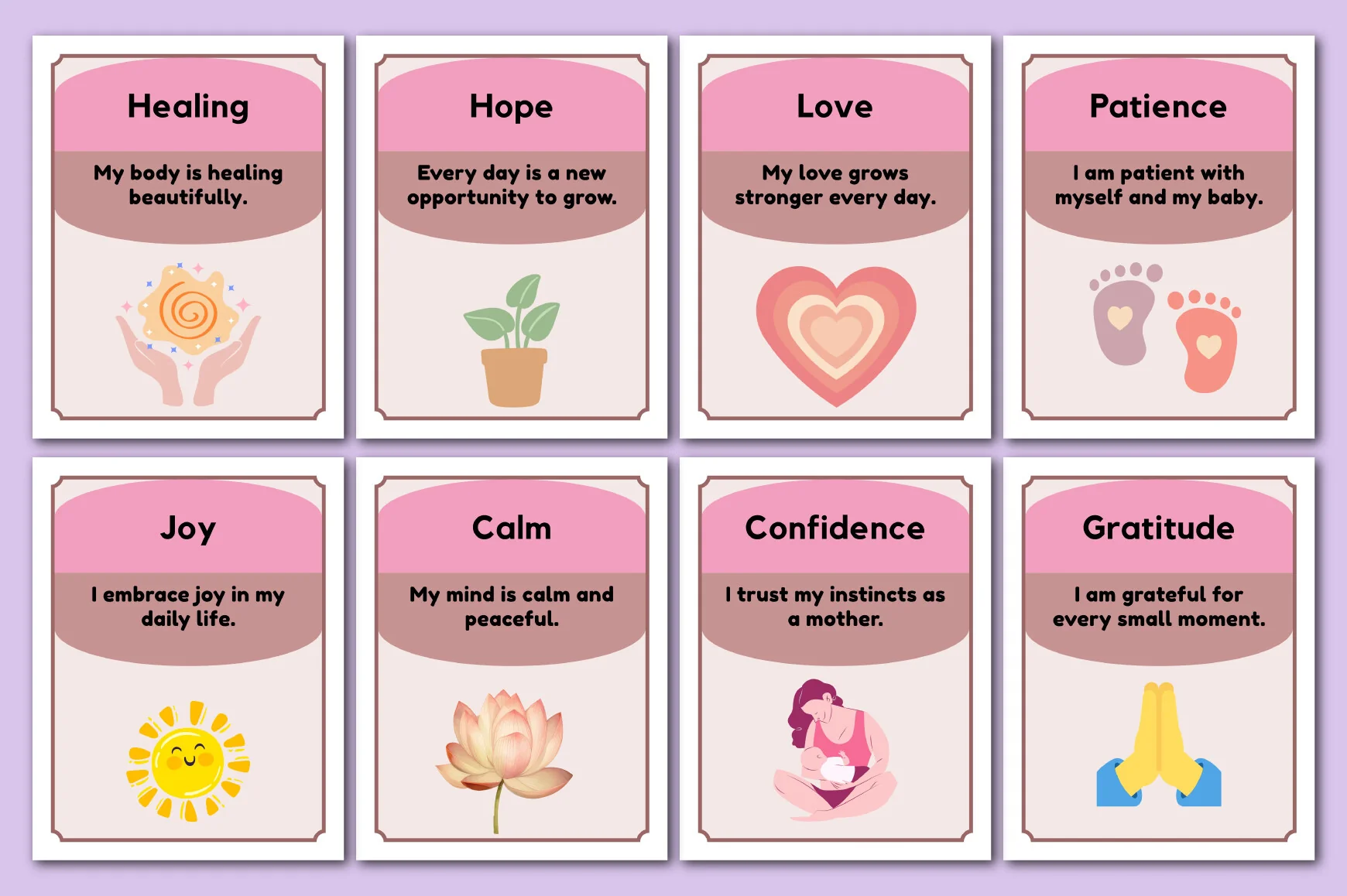 Postpartum Affirmation Cards for New Moms - Image 4
