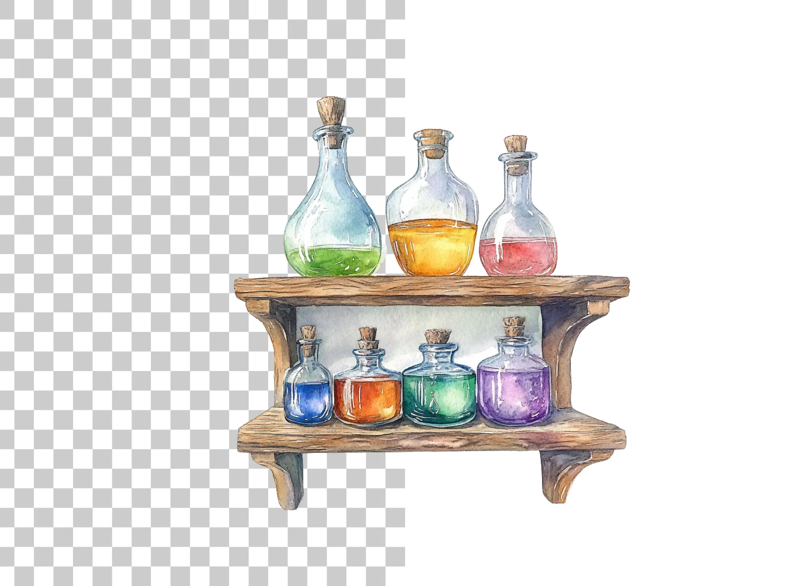 Potion Bottles Clipart Bundle - Image 2