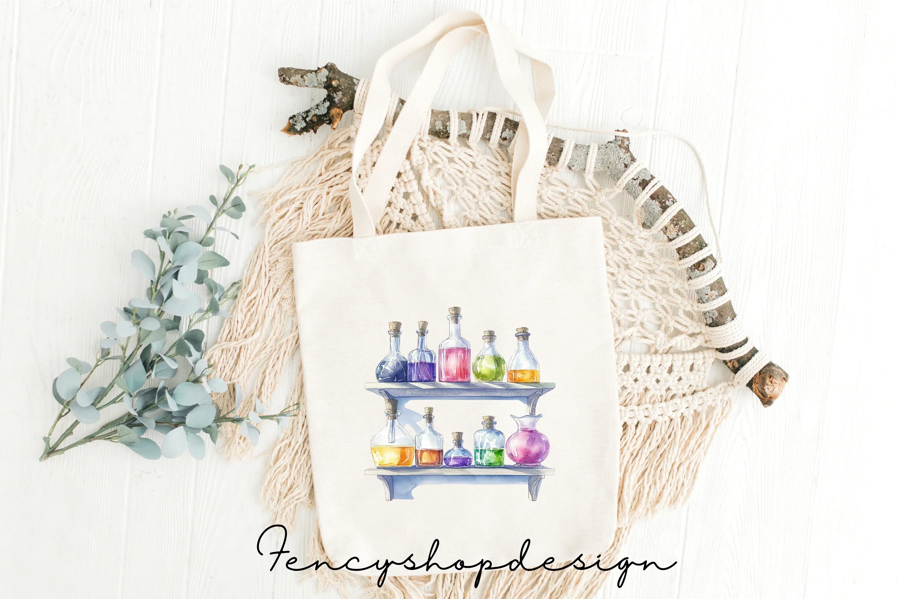 Potion Bottles Elixirs Clipart Bundle - Image 8