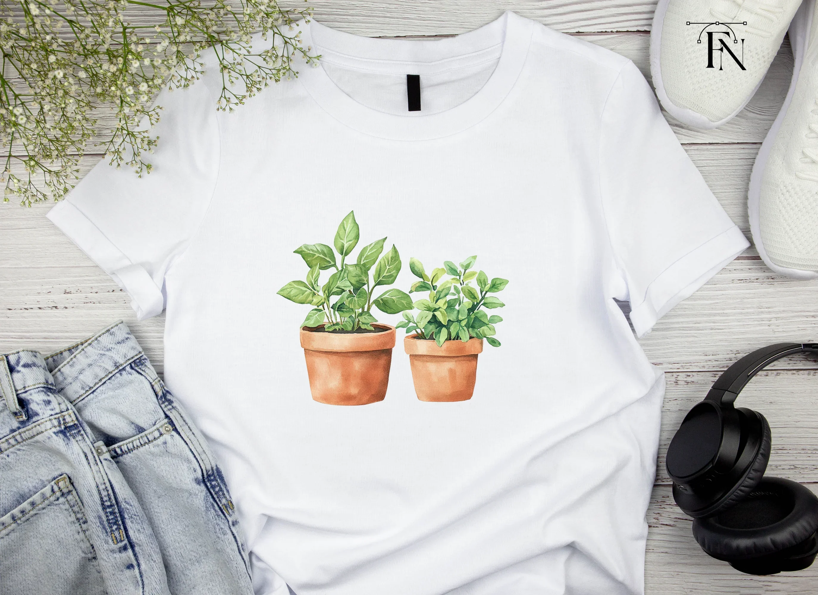 Potted Herbs Clipart Bundle - Image 4