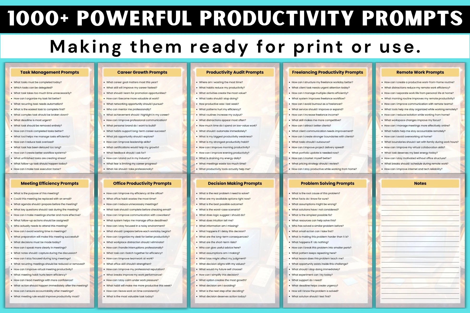 Powerful Productivity Prompts - Image 2